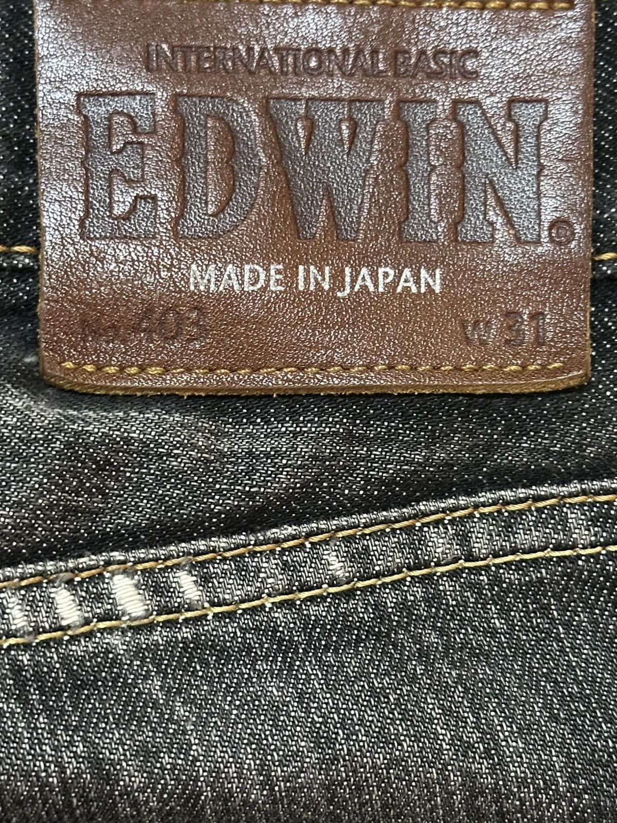 Edwin Vintage Japan Edwin 403 Faded Wash Style Loose Jeans Size US 32 / EU 48 - 9 Thumbnail