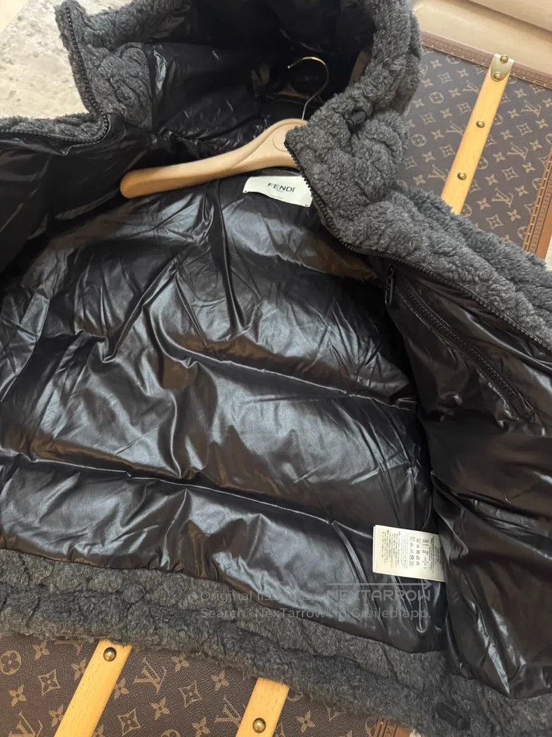 Fendi Fendi 23 Fall/Winter Camel Hair and Wool Puffer Jacket Ted Size S / US 4 / IT 40 - 5 Thumbnail