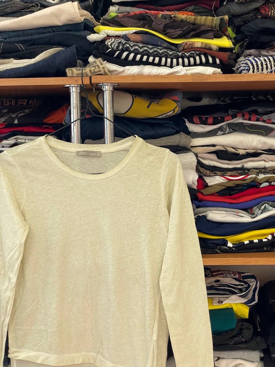Allsaints AllSaints Avant Garde Long Sleeve Tee T-shirt Abstract Style Size S / US 4 / IT 40 - 4 Thumbnail