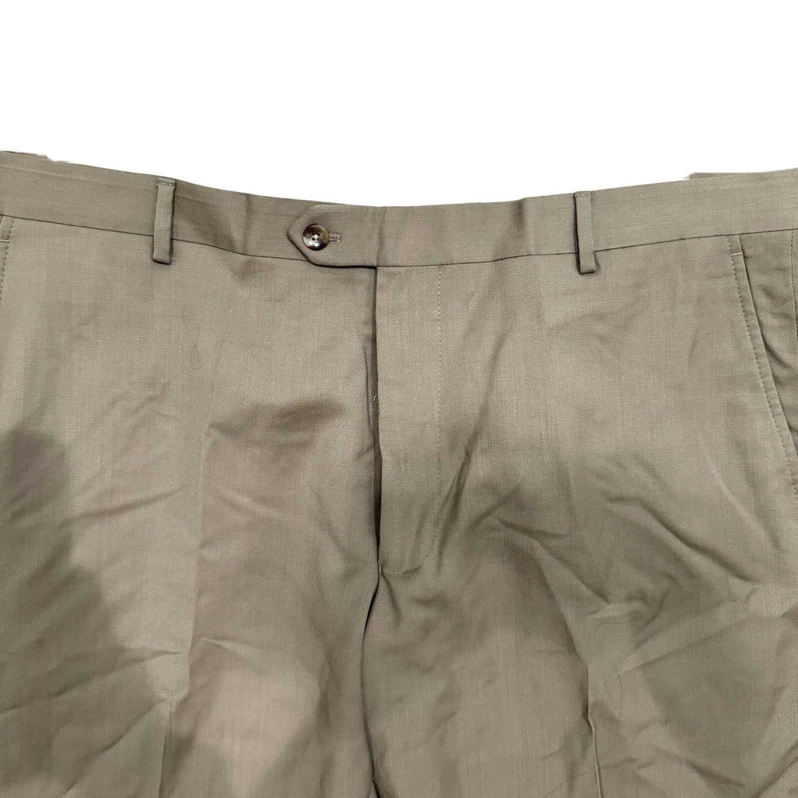 Jos. A. Bank Jos A. Bank Tailored Fit Dress Pants in Tan, Size 38X32 Size US 38 / EU 54 - 2 Thumbnail