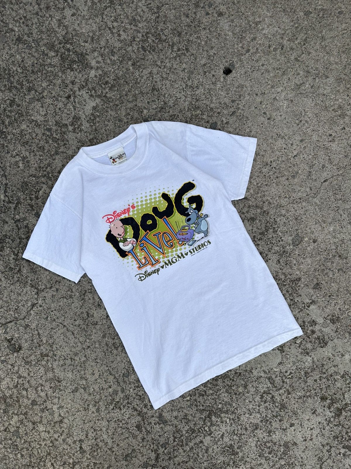 Disney Vintage 90s Disney MGM Studios Doug Live Park Tee Size US S / EU 44-46 / 1 - 4 Thumbnail