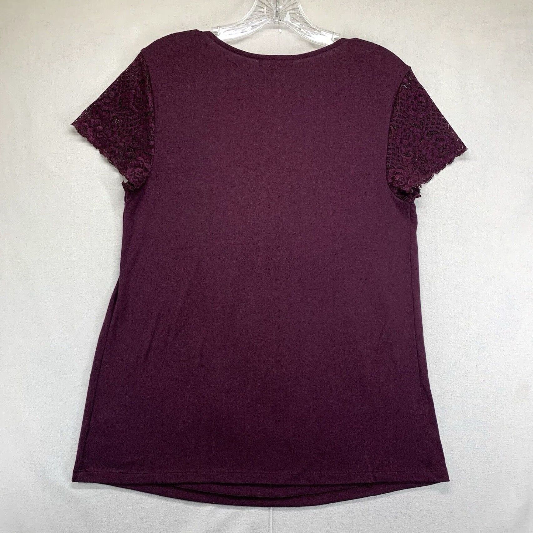 Vintage apt 9 stretch Blouse Women’s Top Medium Regular Size Red Vineyard Boat Neck Casual Shirt Size M / US 6-8 / IT 42-44 - 2 Thumbnail