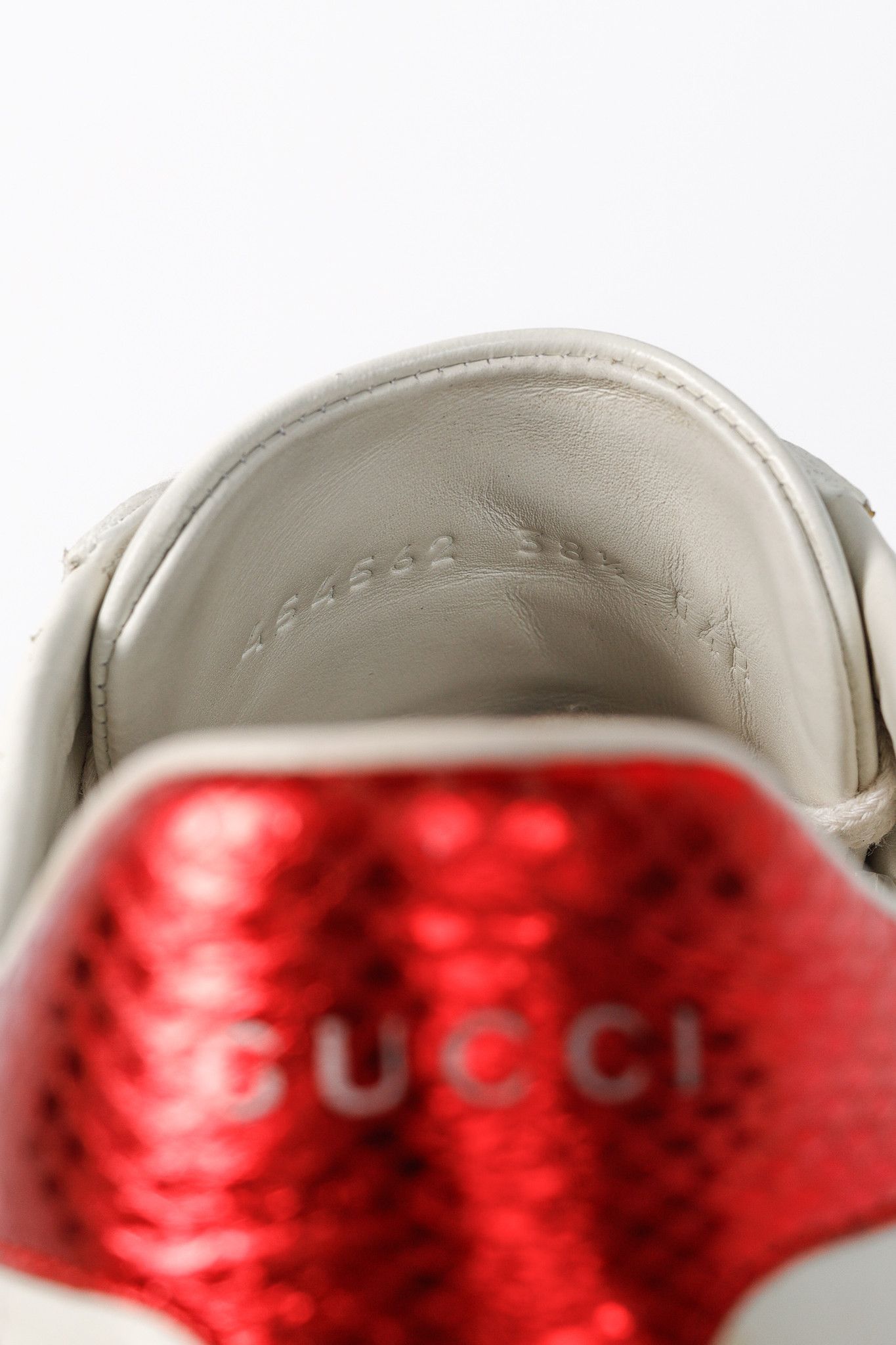 Gucci Gucci Ace Stars White Leather Low-Top Sneakers Size US 8 / IT 38 - 12 Thumbnail