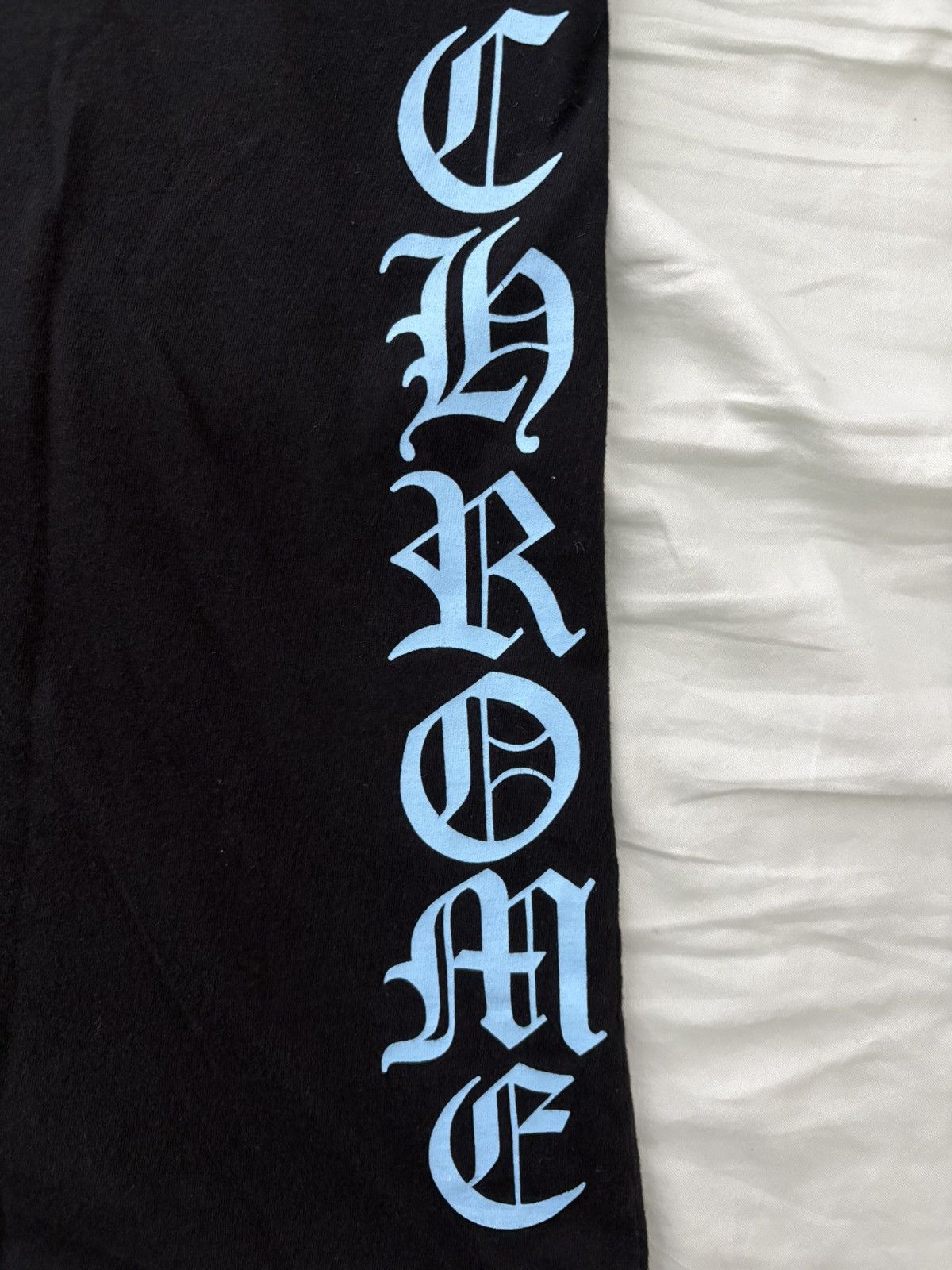 Chrome Hearts Chrome Hearts Blue Script Neck Logo Tee Size US M / EU 48-50 / 2 - 3 Thumbnail