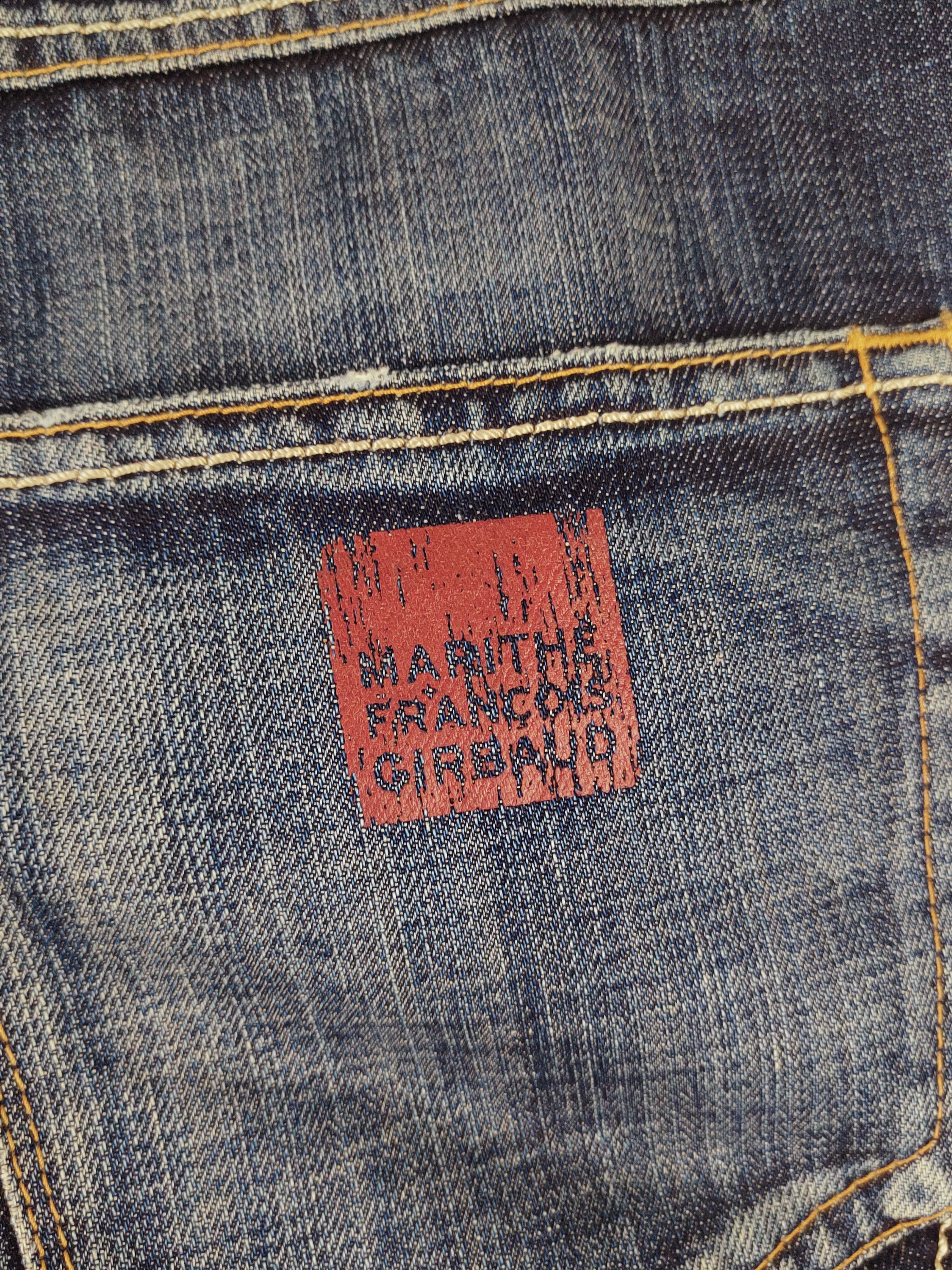 Marithe + Francois Girbaud Marithe Francois Girbaud Blue Distressed Ripped Jeans #S2671 Size US 34 / EU 50 - 11 Thumbnail