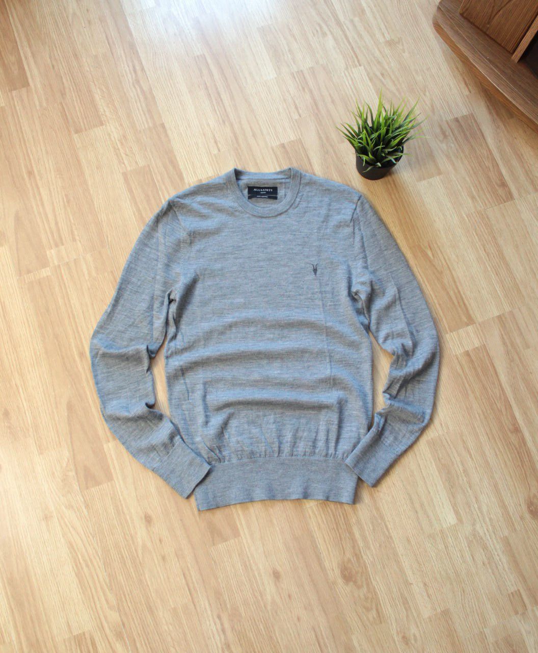 Allsaints 🔥 Allsaints Mode Merino Crew Ramskull Sweater Pullover Logo Size US S / EU 44-46 / 1 - 1 Thumbnail