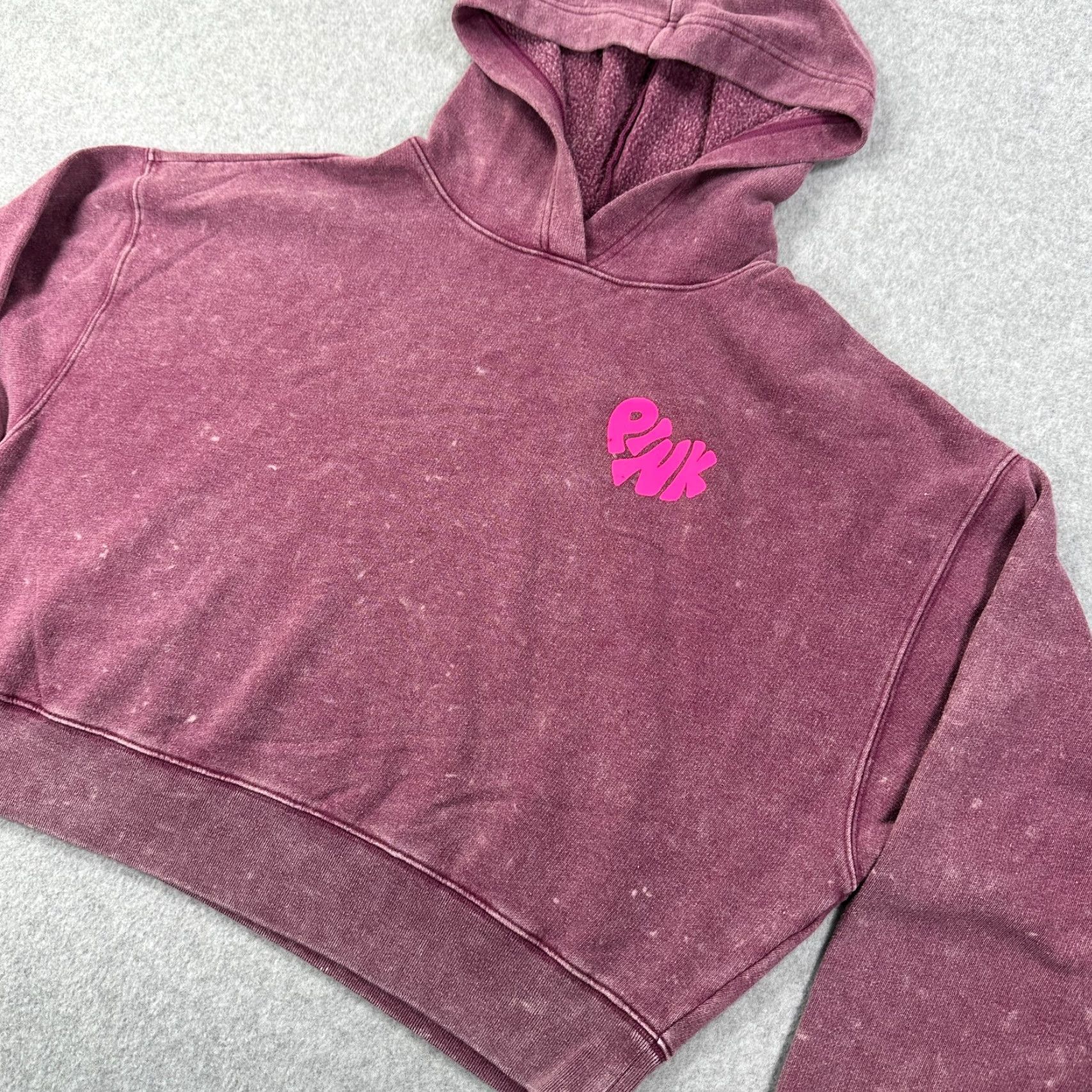 Victoria's Secret Victoria's Secret Pink Pullover Hoodie Purple Women's XS Crop Long Sleeve Hoodie Size XS / US 0-2 / IT 36-38 - 4 Thumbnail