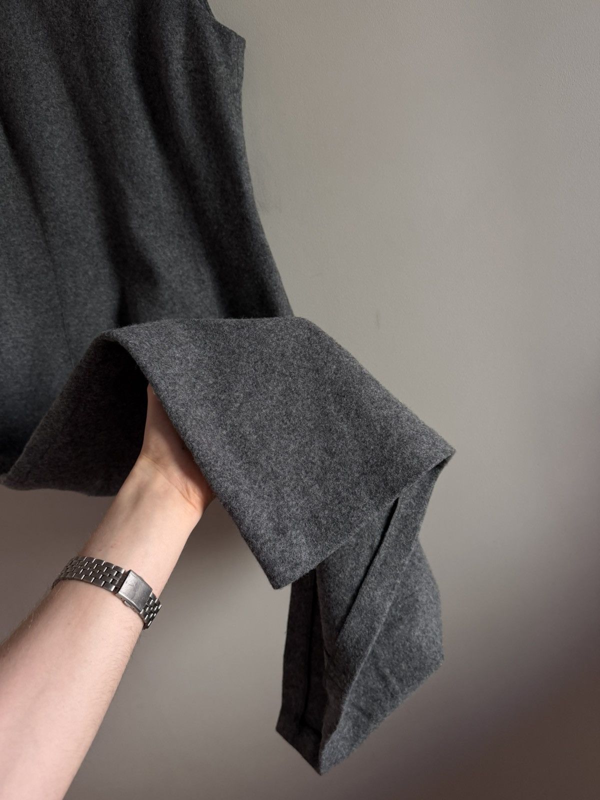 Dolce & Gabbana Vintage Dolce & Gabbana Grey Wool Sheath Dress IT40 Size S / US 4 / IT 40 - 3 Thumbnail