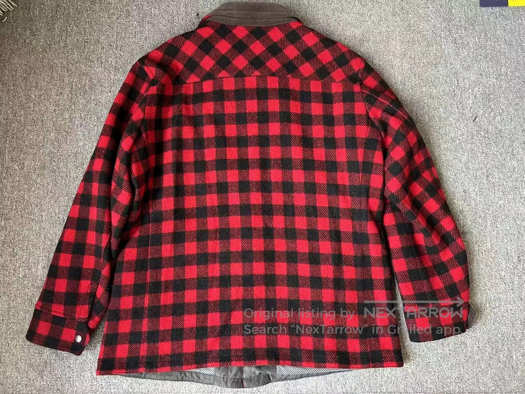 Woolrich Woolen Mills woolrich red plaid flannel shirt jacket. Size US XXL / EU 58 / 5 - 2 Thumbnail