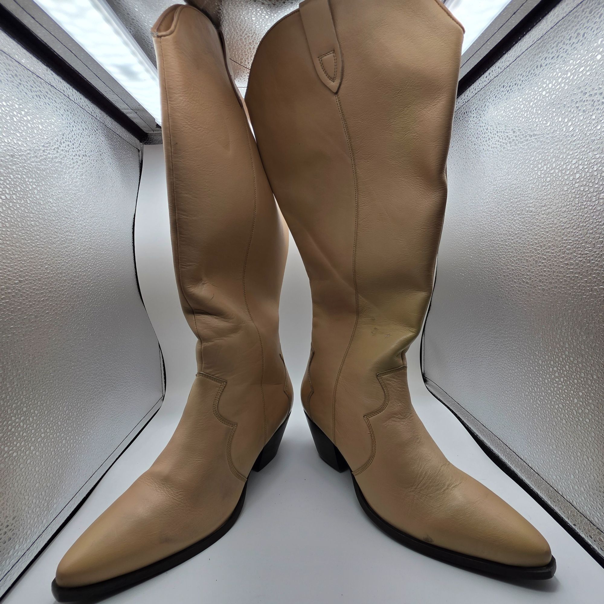 Other Journee Collection Pryse Wide Calf Womens Size 11 Tan Cowboy Size US 11 / IT 41 - 3 Thumbnail