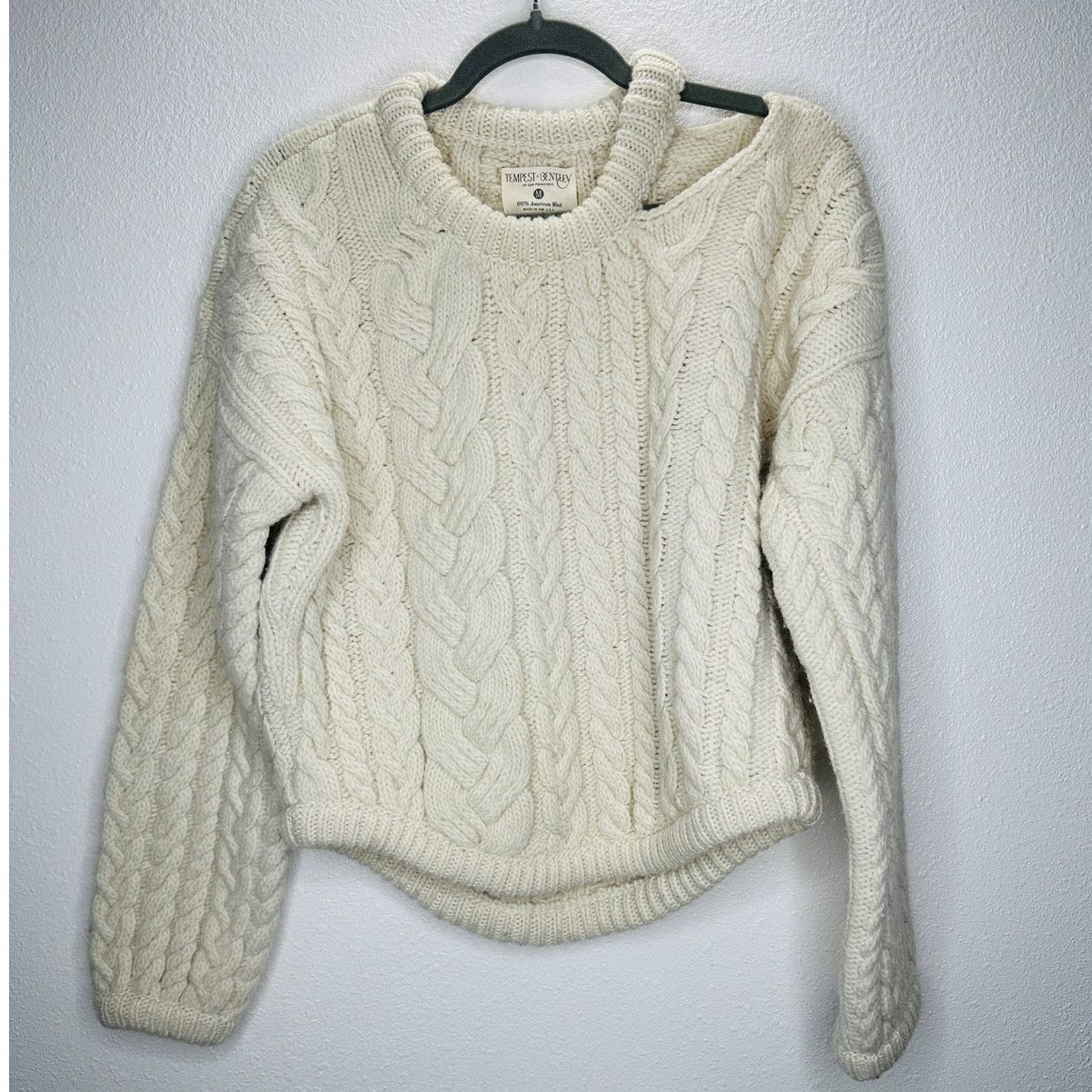 Other Tempest & Bentley Cream Chunky Wool Long Sleeve Sweater M Size M / US 6-8 / IT 42-44 - 2 Thumbnail