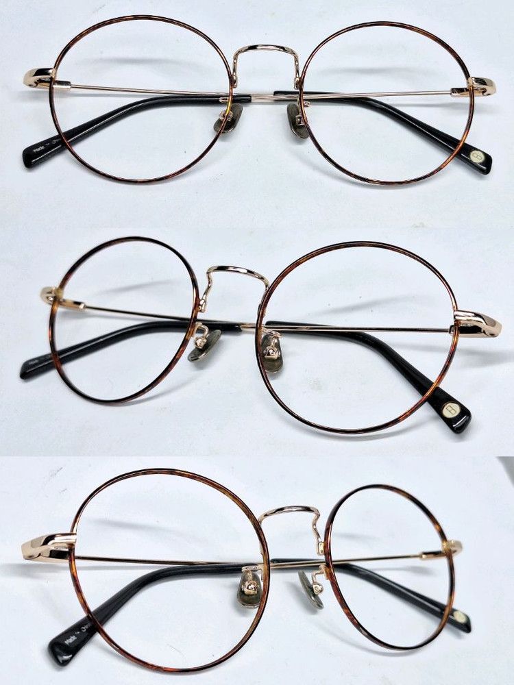 Other 2000s Memory Metal Round Glasses High Elasticity Full Metal Size ONE SIZE - 2 Thumbnail