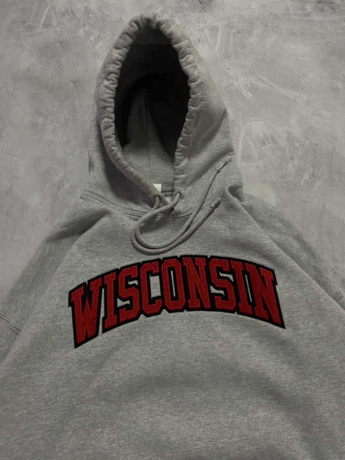 Other 📦 Vintage 90s Hoodie Wisconsin Track OVERSIZED YEEZY STYLE Size US XL / EU 56 / 4 - 2 Thumbnail