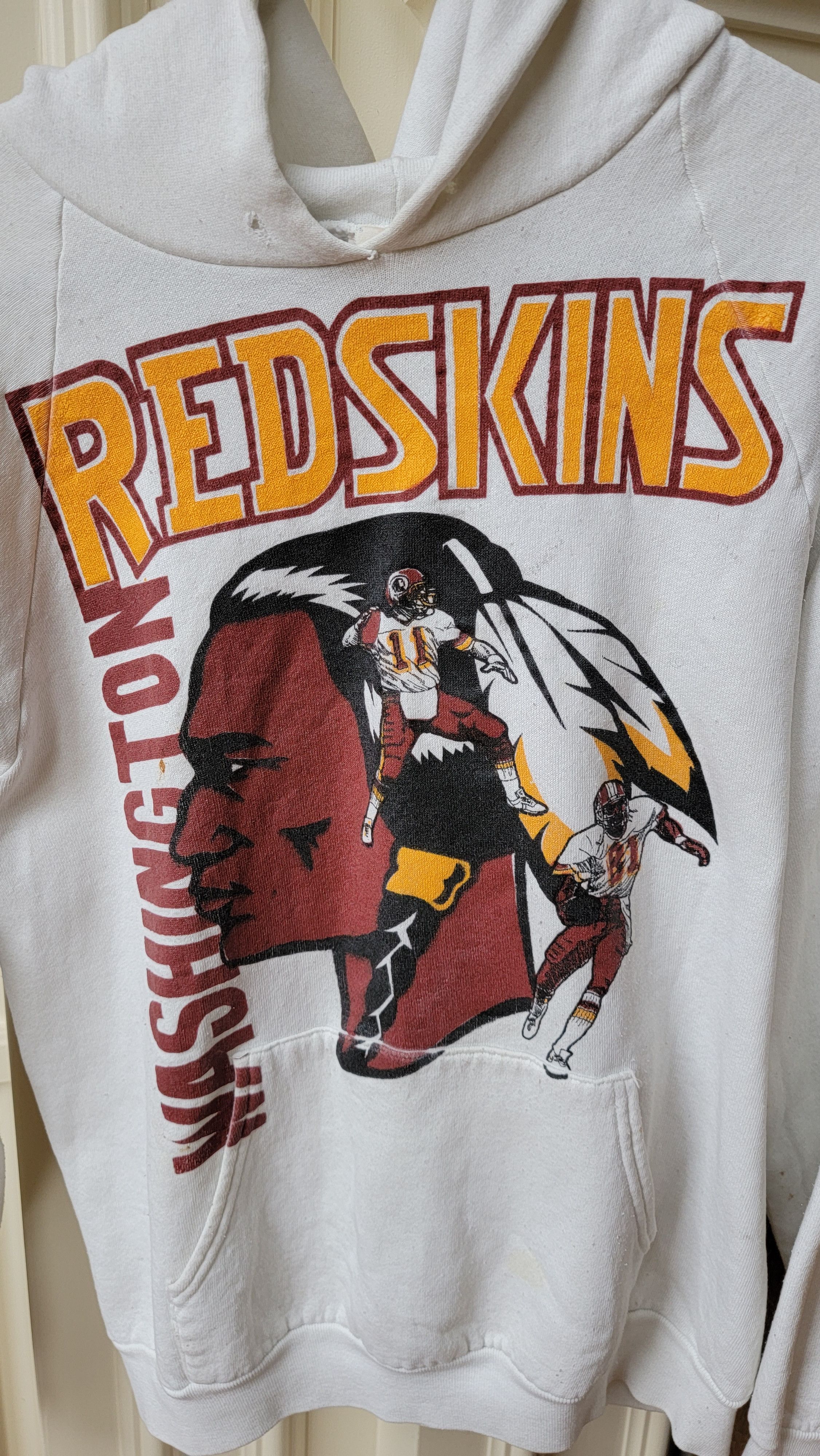 NFL × Vintage 90s NFL Washington Redskins Hoodie. Small.vintage Size US S / EU 44-46 / 1 - 3 Thumbnail