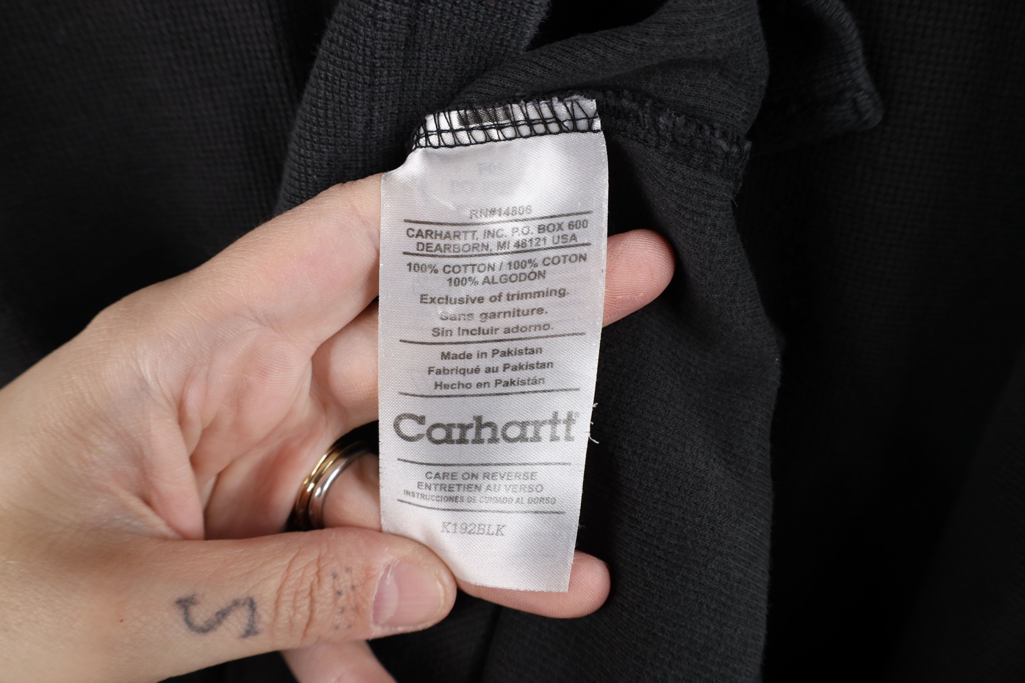 Carhartt Vintage Carhartt Thermal Waffle Knit Long Sleeve T-Shirt Size US XXL / EU 58 / 5 - 11 Thumbnail