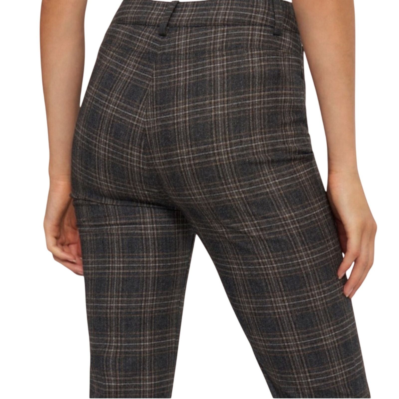 Theory Theory Auburn Plaid Straight Leg Pants | Size 2 Size 26" / US 2 / IT 38 - 5 Thumbnail