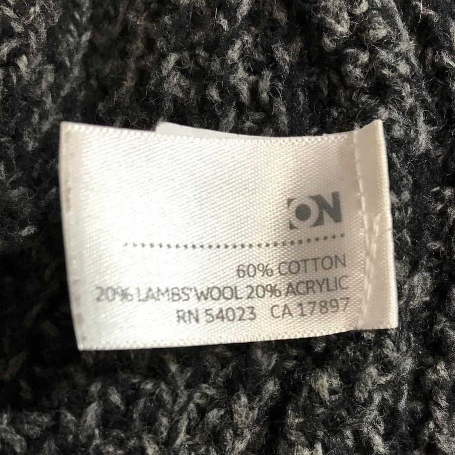 Old Navy Old Navy Gray Lamb’s Wool Collared Long Sleeve Cardigan L Size L / US 10 / IT 46 - 4 Thumbnail