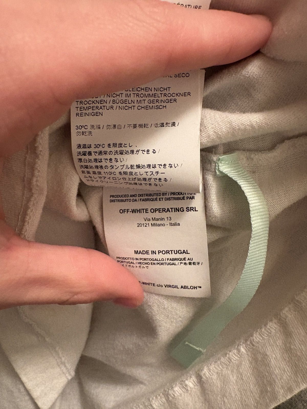 Off white longs sleeve