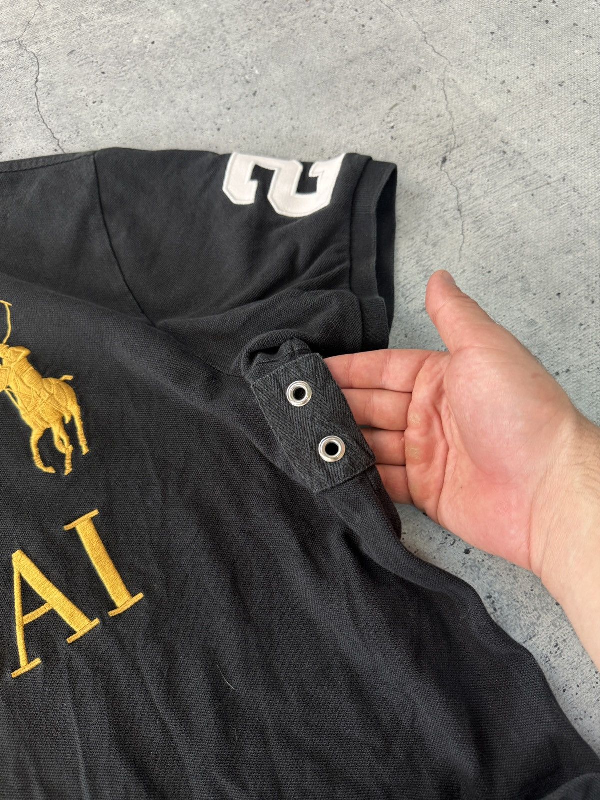 Polo Ralph Lauren Vintage Polo Ralph Lauren Dubai Rugby Polo Shirt Big Pony Size US XL / EU 56 / 4 - 8 Thumbnail