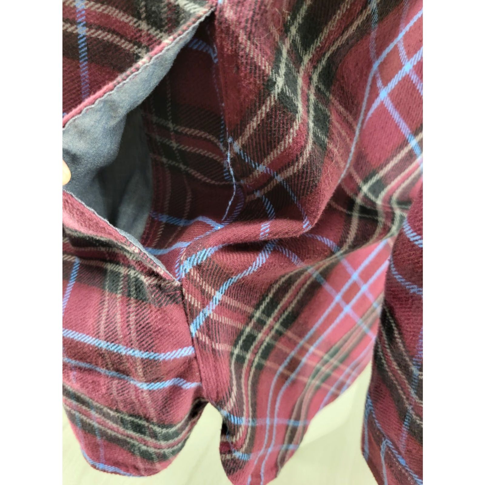 CO Duluth Flannel Shirt Jacket Women's XL Maroon Plaid Thick Shirt Jacket Casual Workwear 90s Grunge Vintage? Size XL / US 12-14 / IT 48-50 - 5 Thumbnail