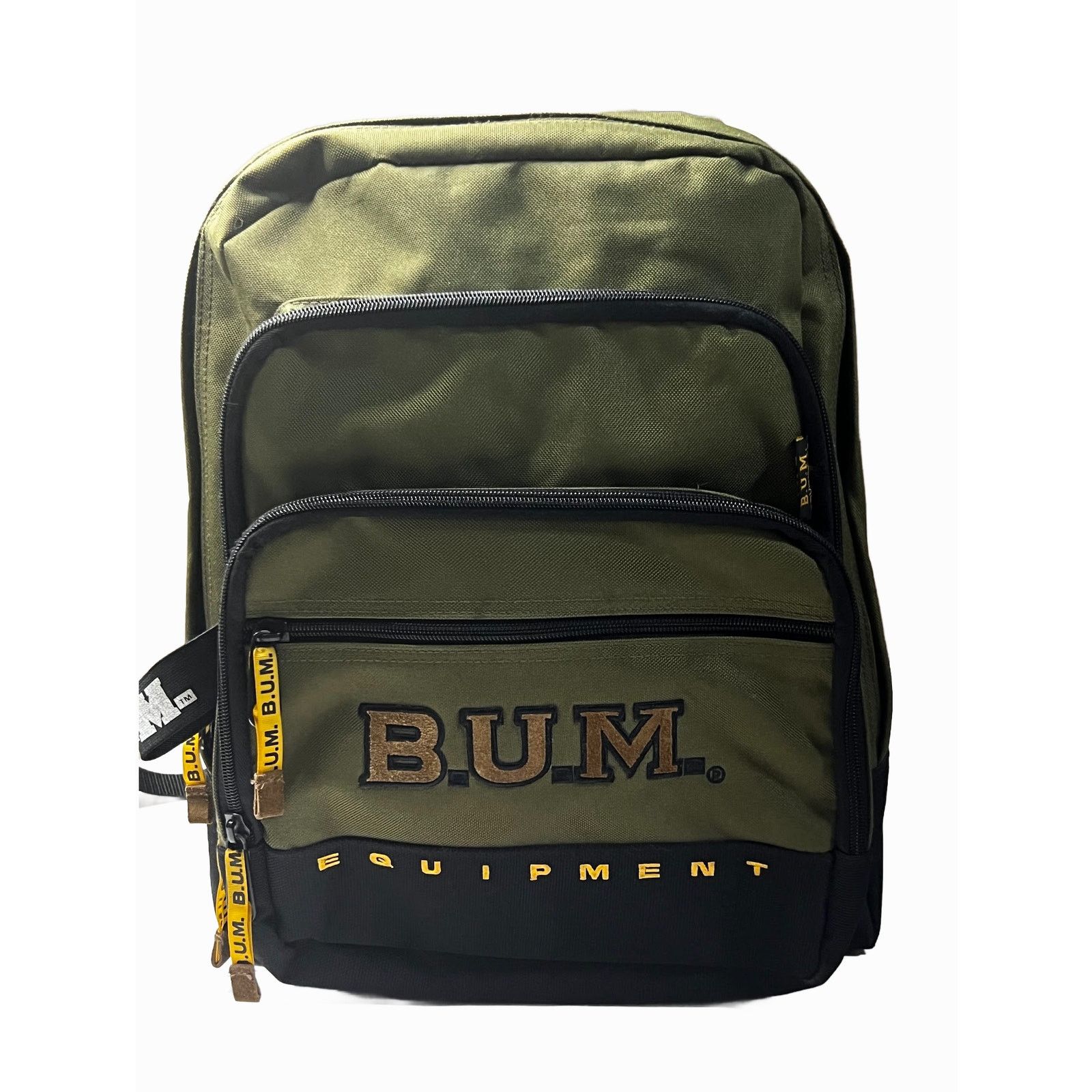 B.U.M Equipment Vintage 1990's B.U.M Equipment Green/Black Backpack Size ONE SIZE - 1 Thumbnail