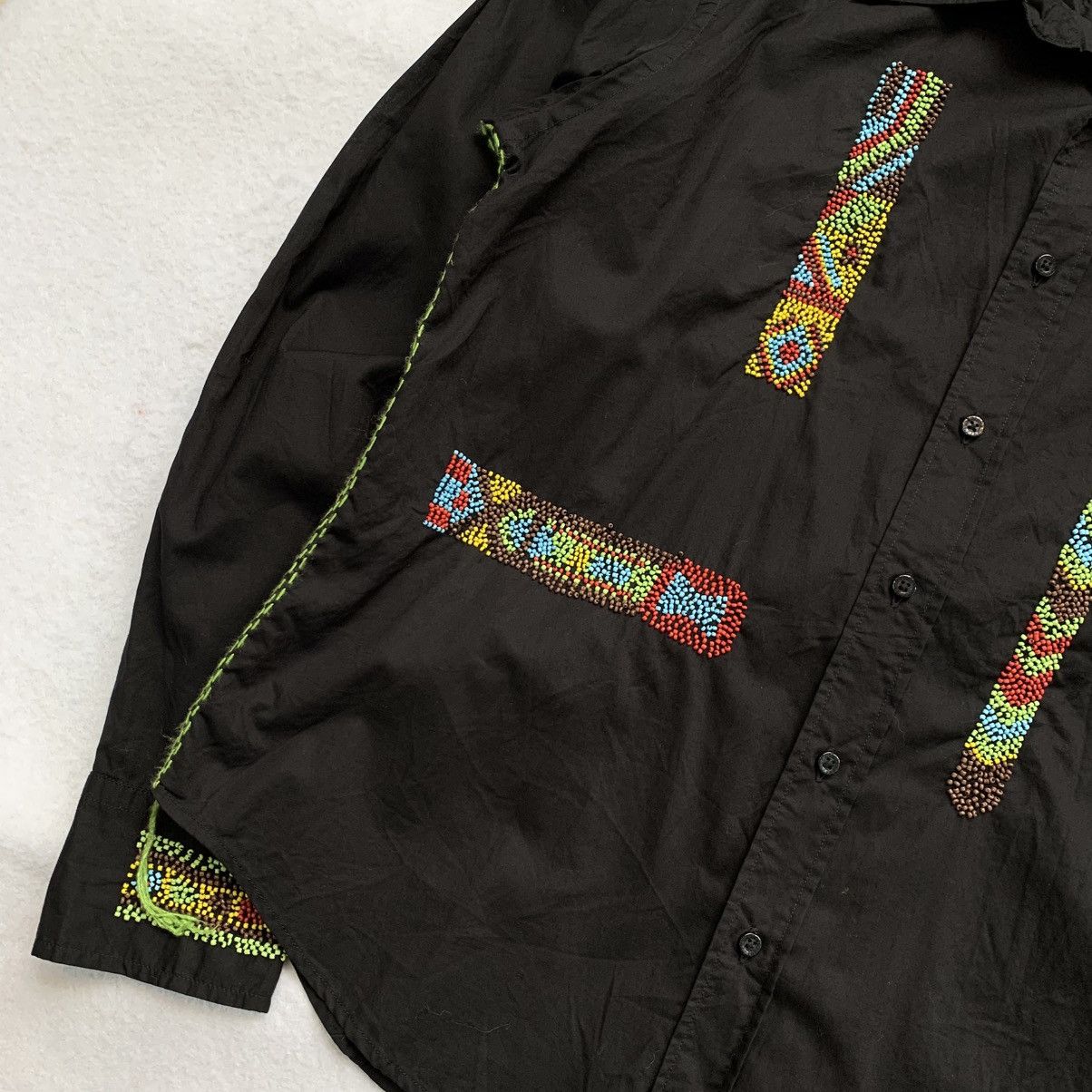 291295=Homme 291295=HOMME "Pirates of the Desert" Peas Embroidered Shirt Size US L / EU 52-54 / 3 - 4 Thumbnail