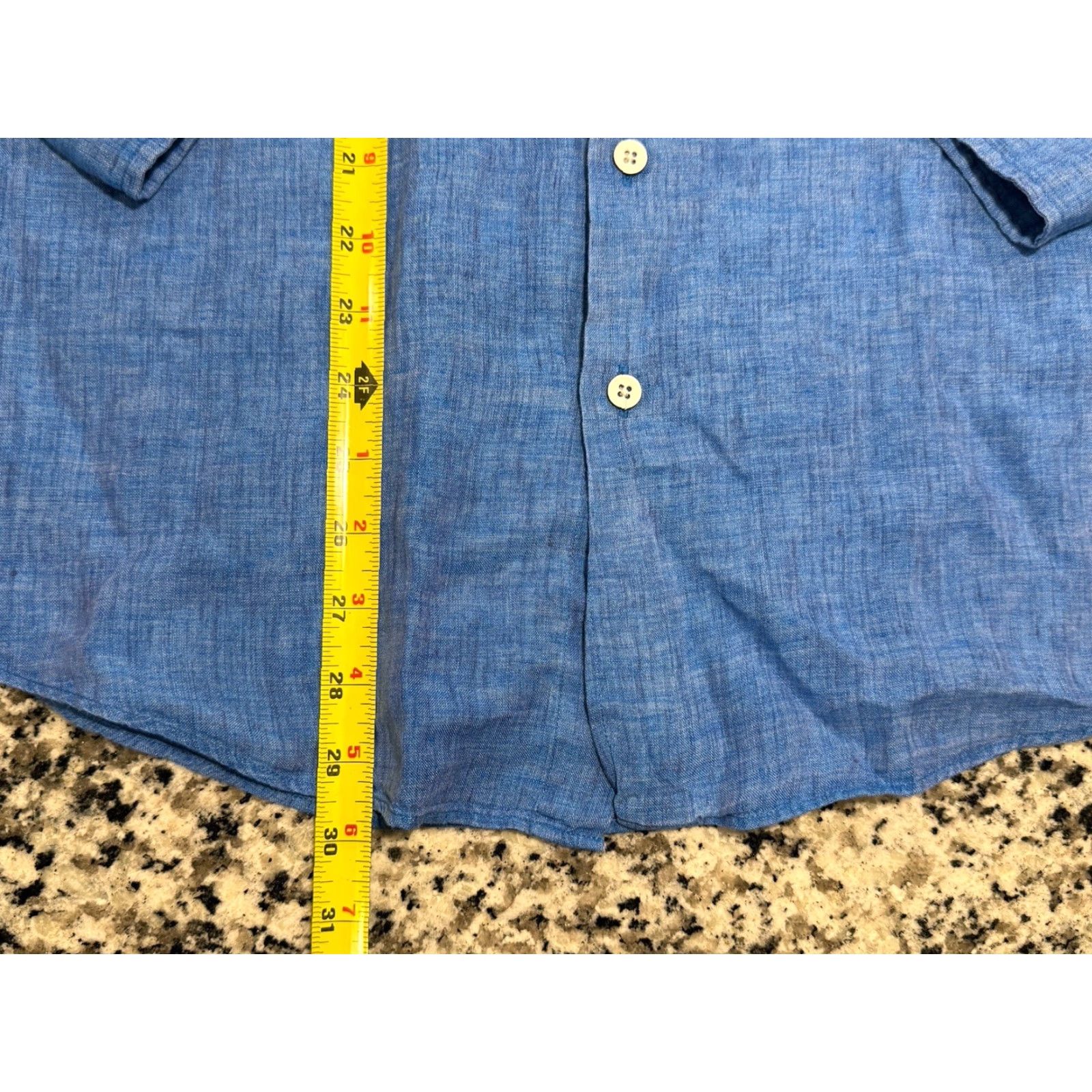 Rodd & Gunn VINTAGE Rodd & Gunn Men's Shirt Size M Blue Linen Button-Up Long Sleeve Casual Preppy Size US M / EU 48-50 / 2 - 2 Thumbnail