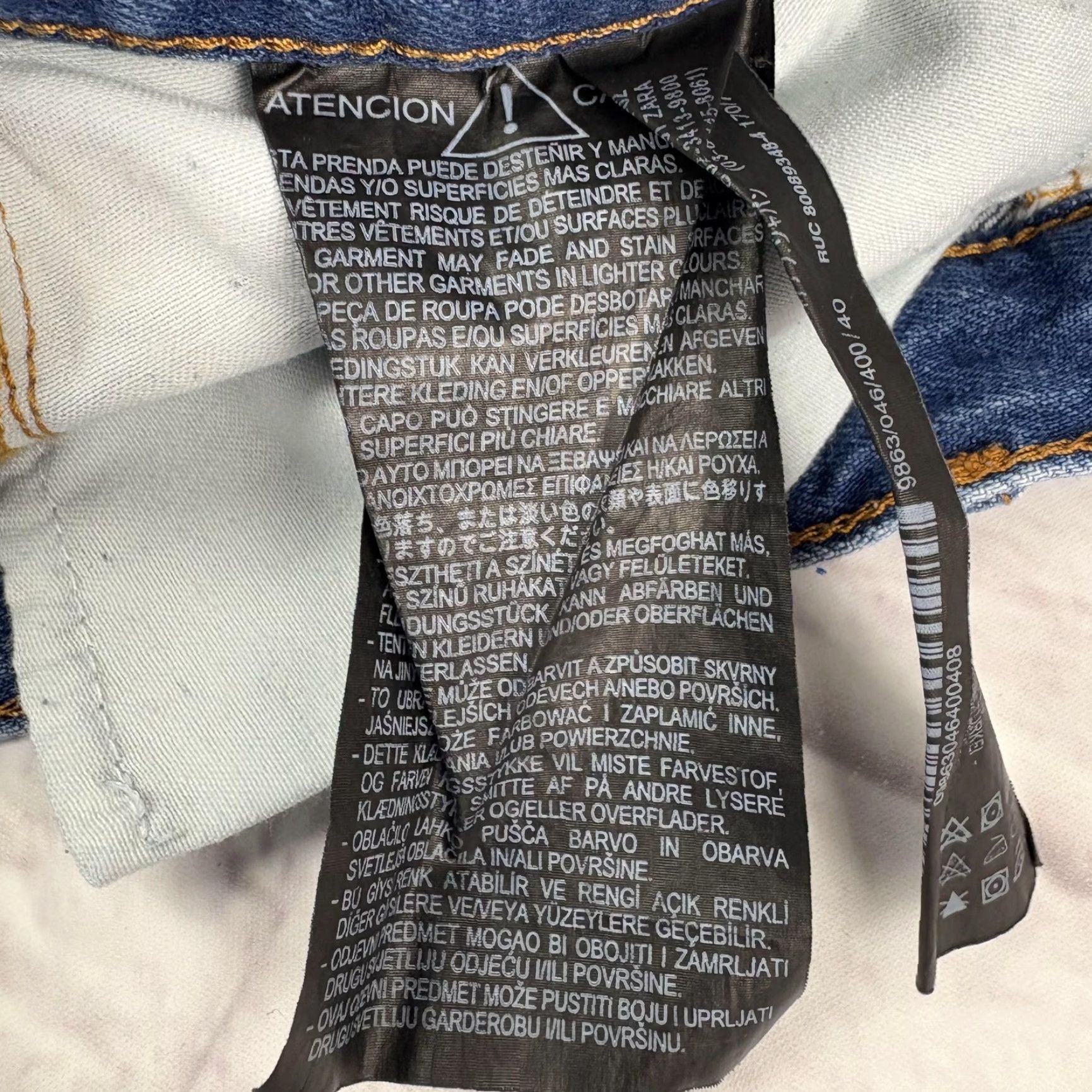 Zara Zara Jeans Womens 8 Distressed Cropped Blue Denim 9863/046 Size 30" / US 8 / IT 44 - 4 Thumbnail