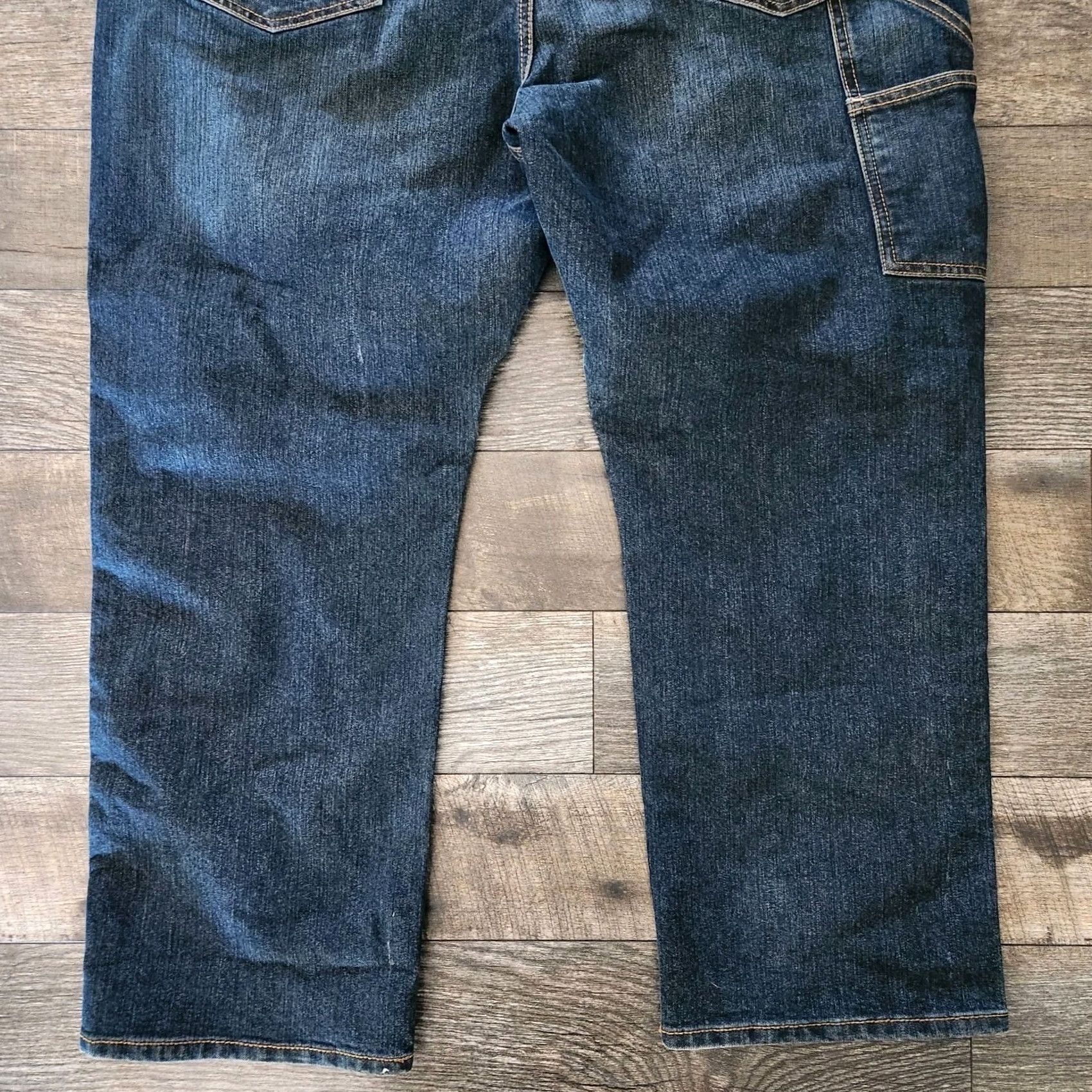 Ariat Ariat Men's M4 Relaxed Boot Jeans 44x30 Blue Denim Work Carpenter Pocket Denim Jeans Size US 44 / EU 60 - 7 Thumbnail