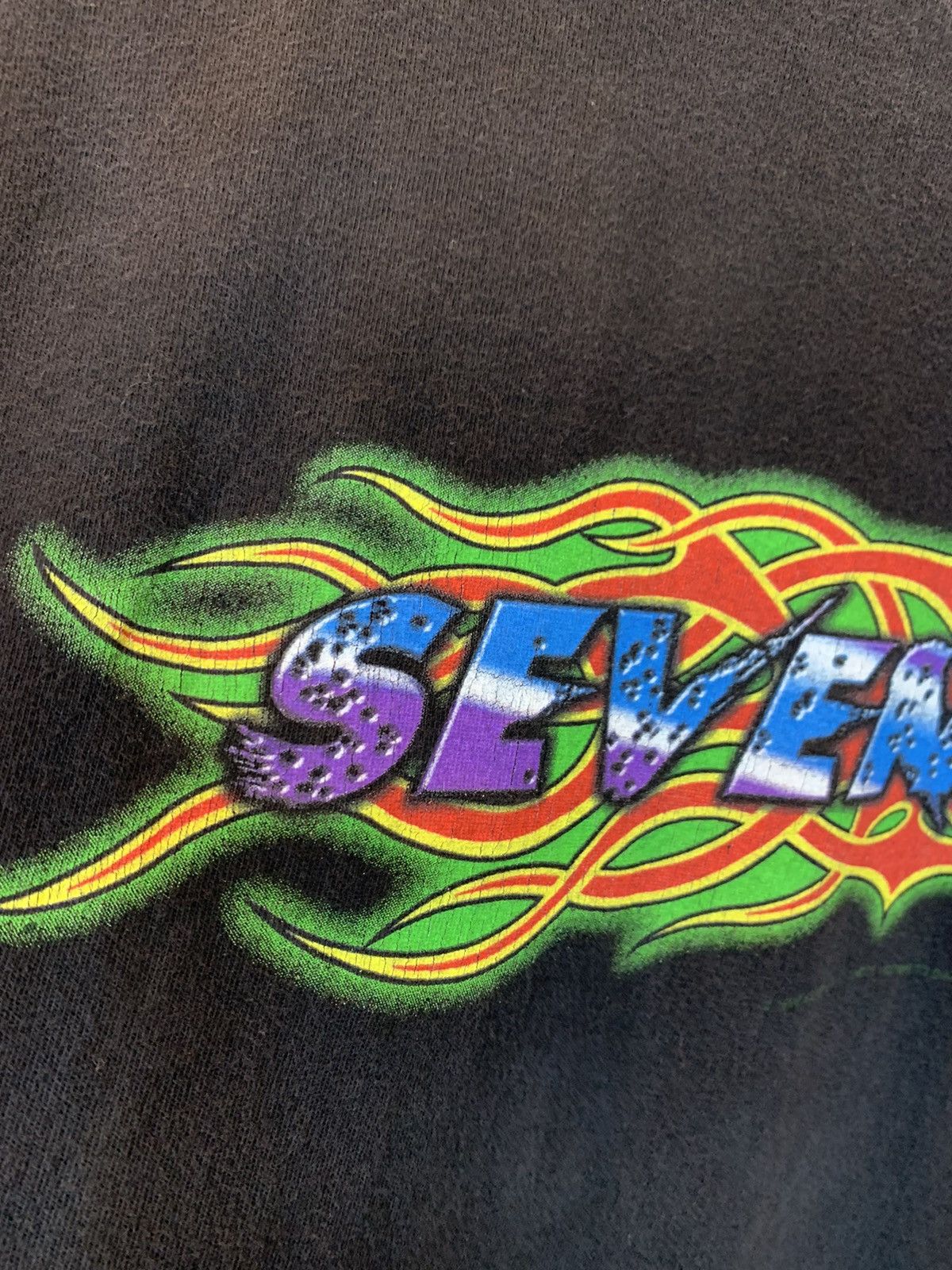 Band Tees × Giant × Vintage *RARE* Vintage Sevendust 1999 Tour Band Art Giant T-Shirt Size US L / EU 52-54 / 3 - 5 Thumbnail