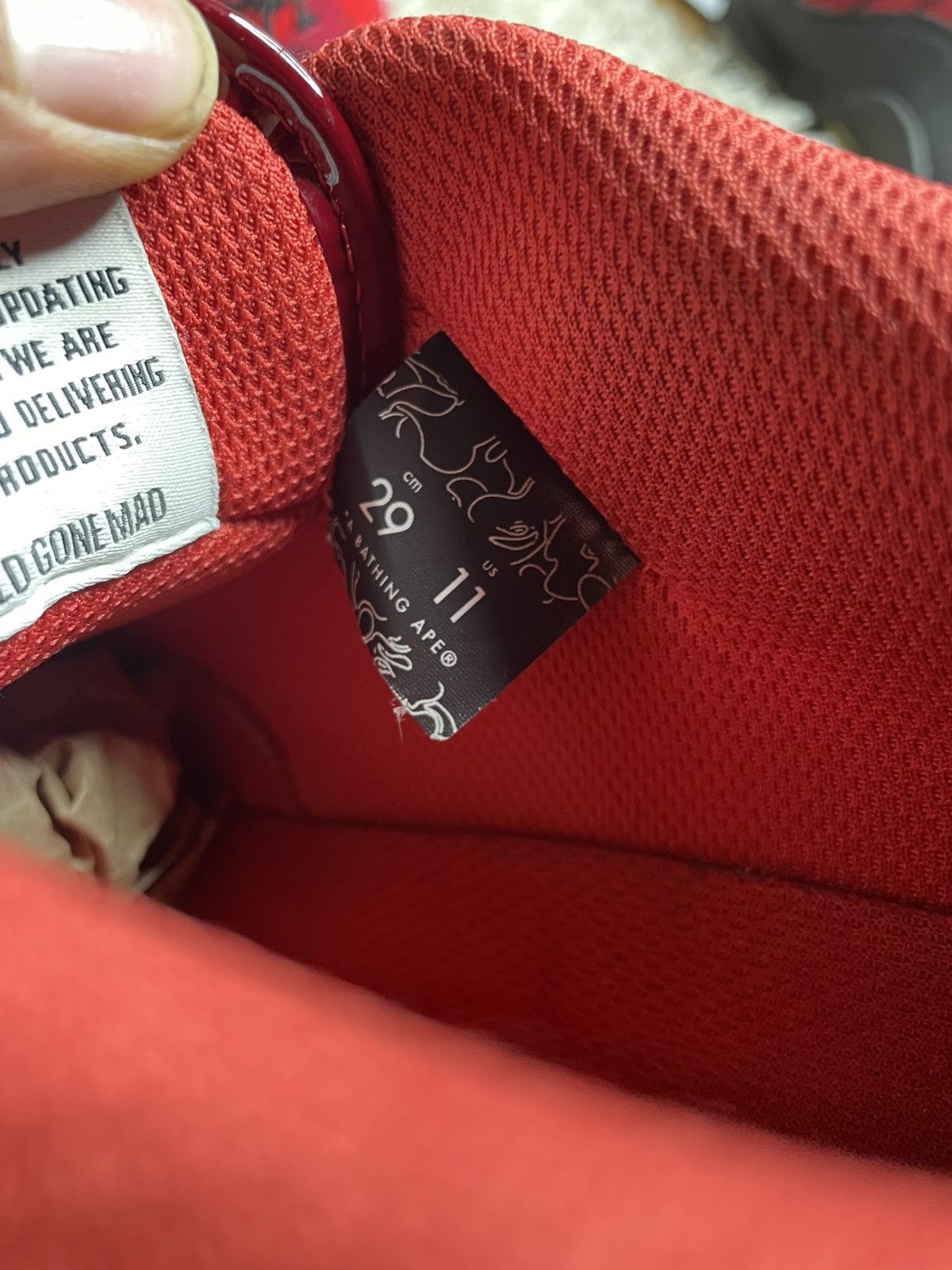 Bape Bape S8 Sta #1 M2 Red Size US 11 / EU 44 - 8 Thumbnail
