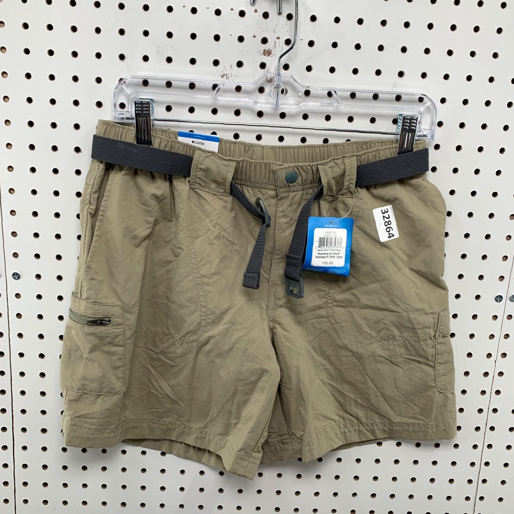 Vintage VINTAGE Columbia Hiking Shorts Women’s Small Beige Outdoor Cargo Belted 90s NWT Size 28" / US 6 / IT 42 - 6 Thumbnail