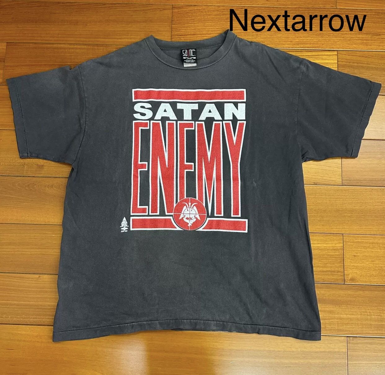 Saint Michael Saint Michael washed black and red short sleeved shirt Size US XXL / EU 58 / 5 - 1 Thumbnail