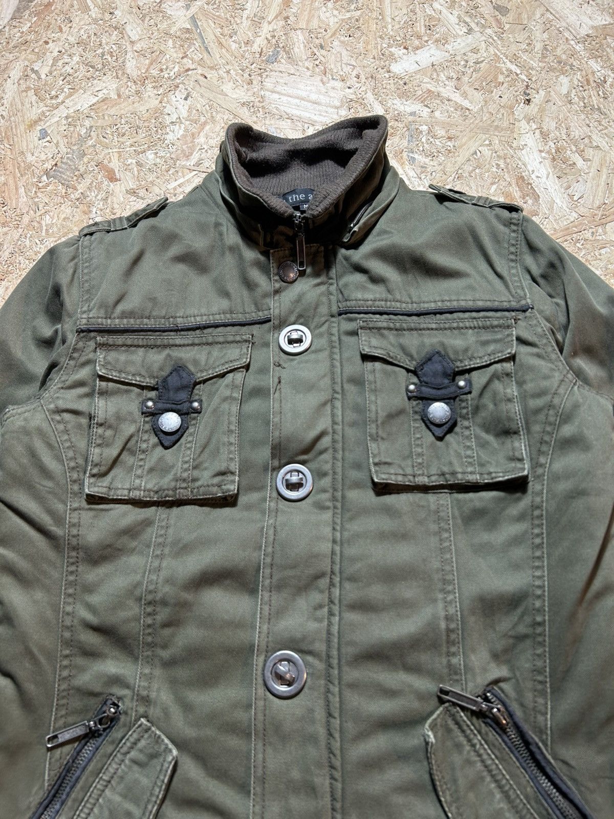 In The Attic In The Attic Olive Green Military Style Jacket Size US M / EU 48-50 / 2 - 2 Thumbnail
