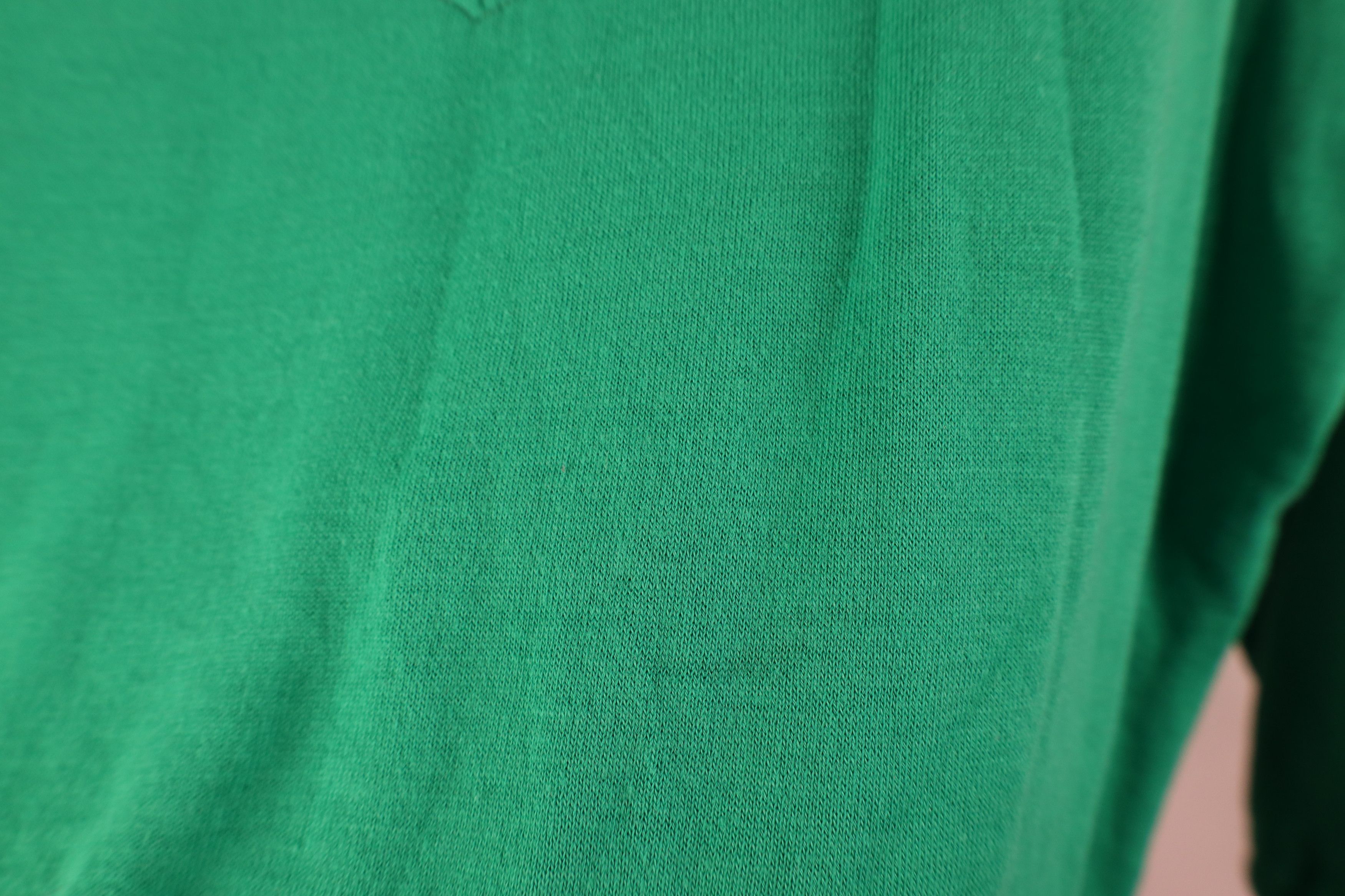 Vintage Vintage 90s Streetwear Blank Turtleneck Sweatshirt Green Size XXL / US 16-18 / IT 52-54 - 5 Thumbnail