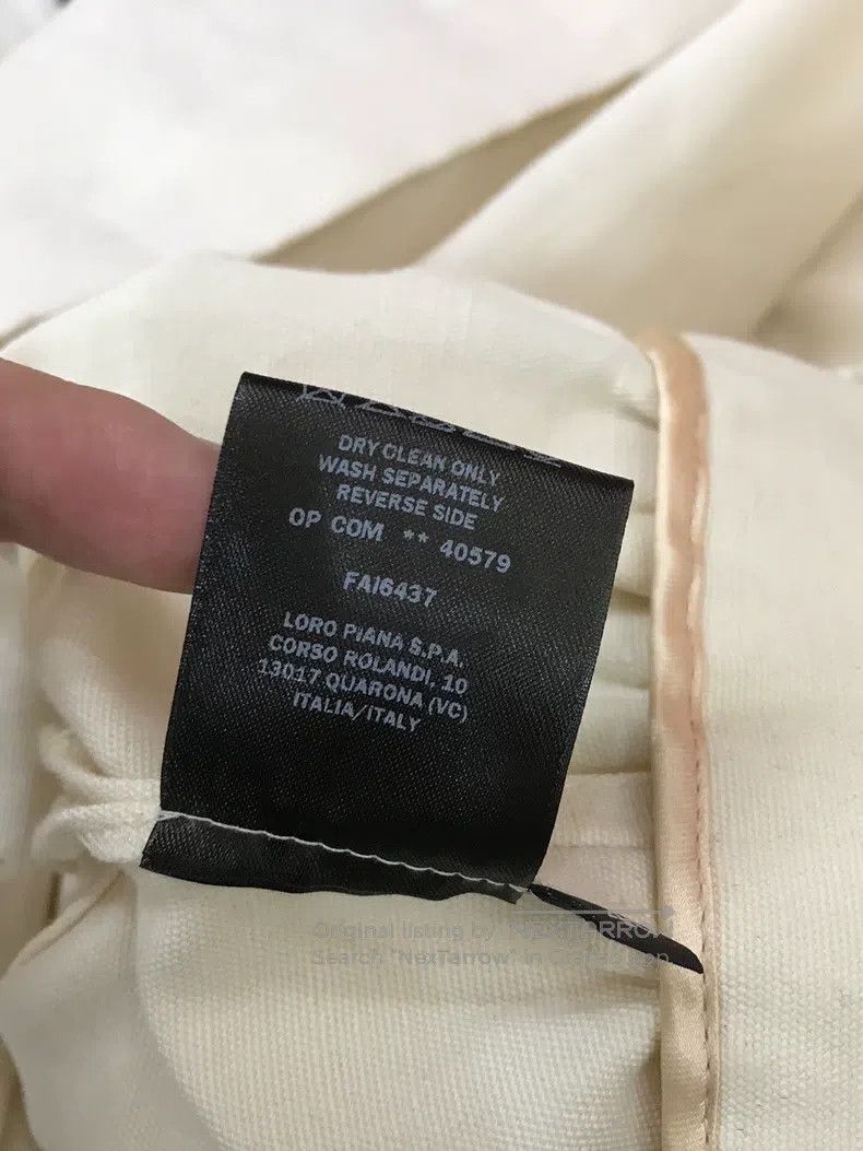 Loro Piana LORO PIANA White Tie Coat Jacket Size XS / US 0-2 / IT 36-38 - 7 Thumbnail