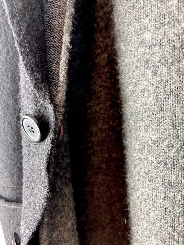 Other Black and gray deconscruted knitted wool blazer Size US M / EU 48-50 / 2 - 3 Thumbnail
