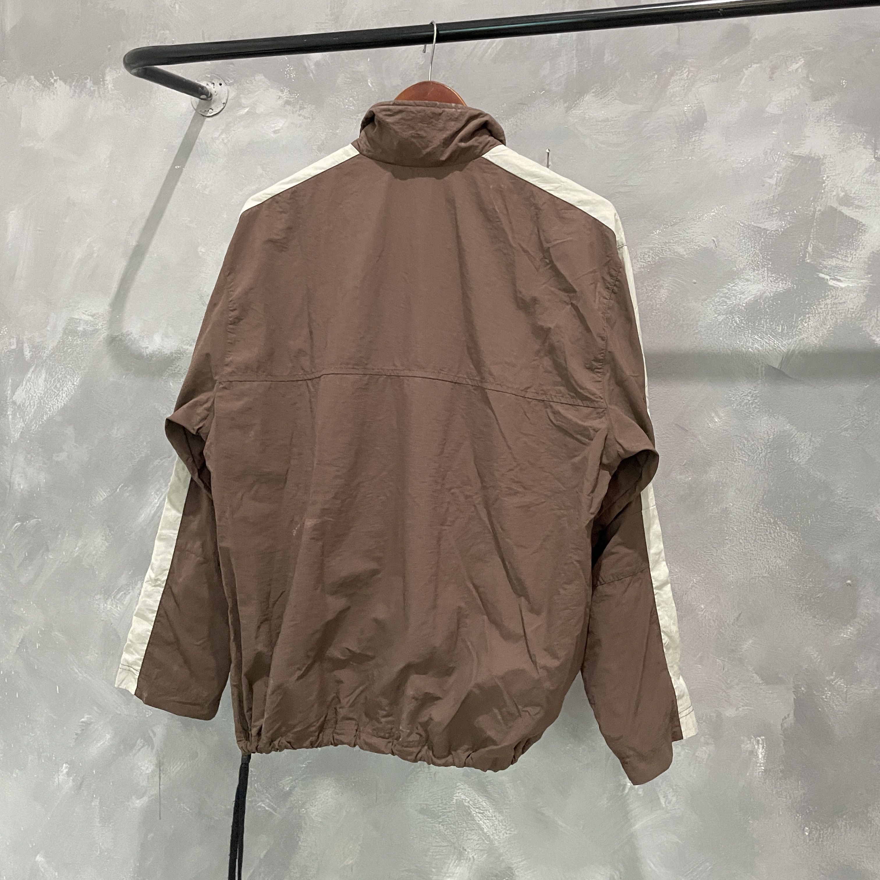 Nike Rare Vintage 00s Nike Brown Track Suit Jacket ERD Grunge Size US L / EU 52-54 / 3 - 9 Thumbnail