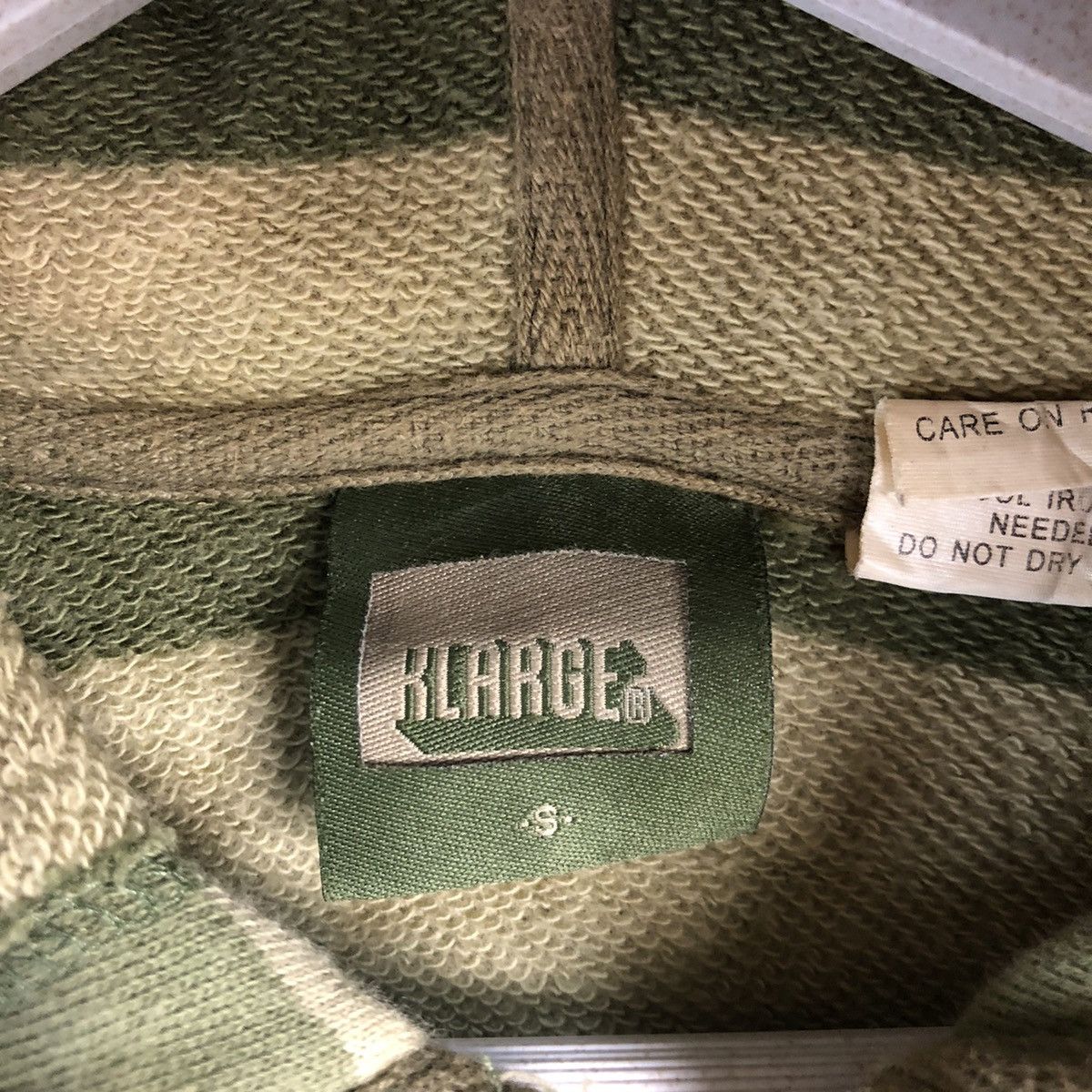 XLarge Japan Stripe prison Green Hoodie #A1572