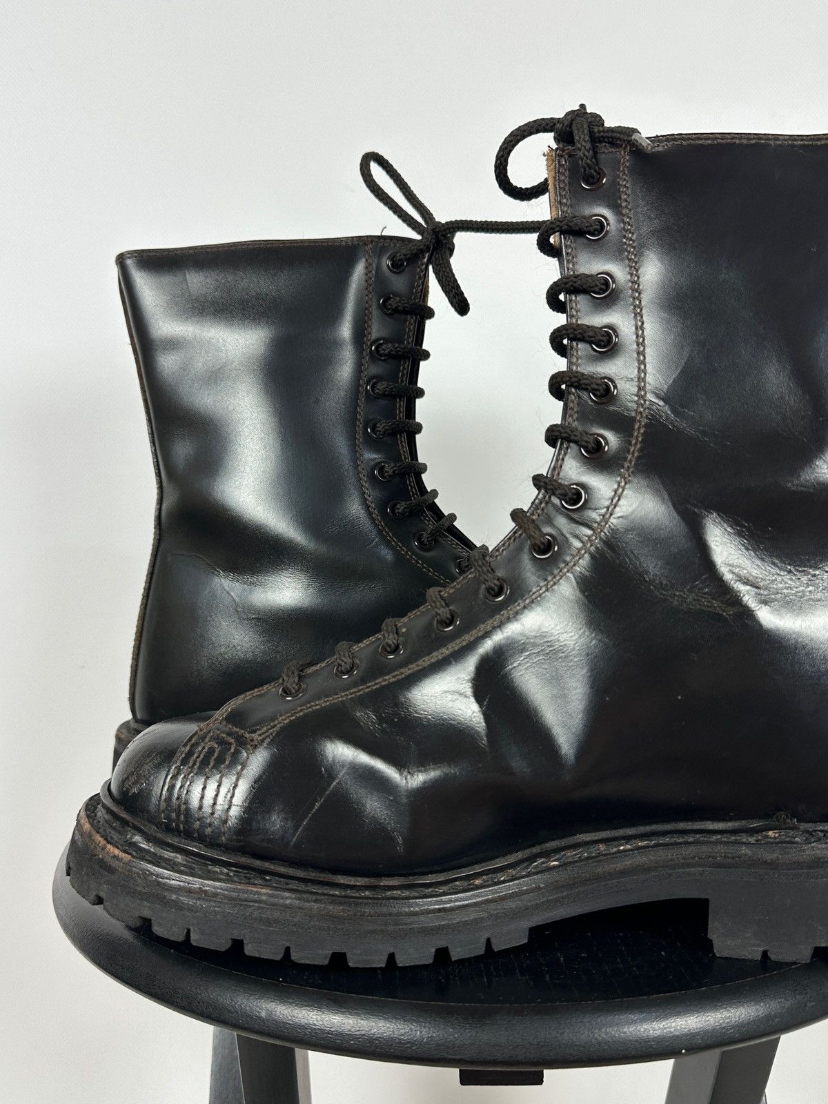 Vintage Vintage Italy Army Paratrooper Combat Brown Leather Boots Size US 8 / EU 41 - 20 Thumbnail