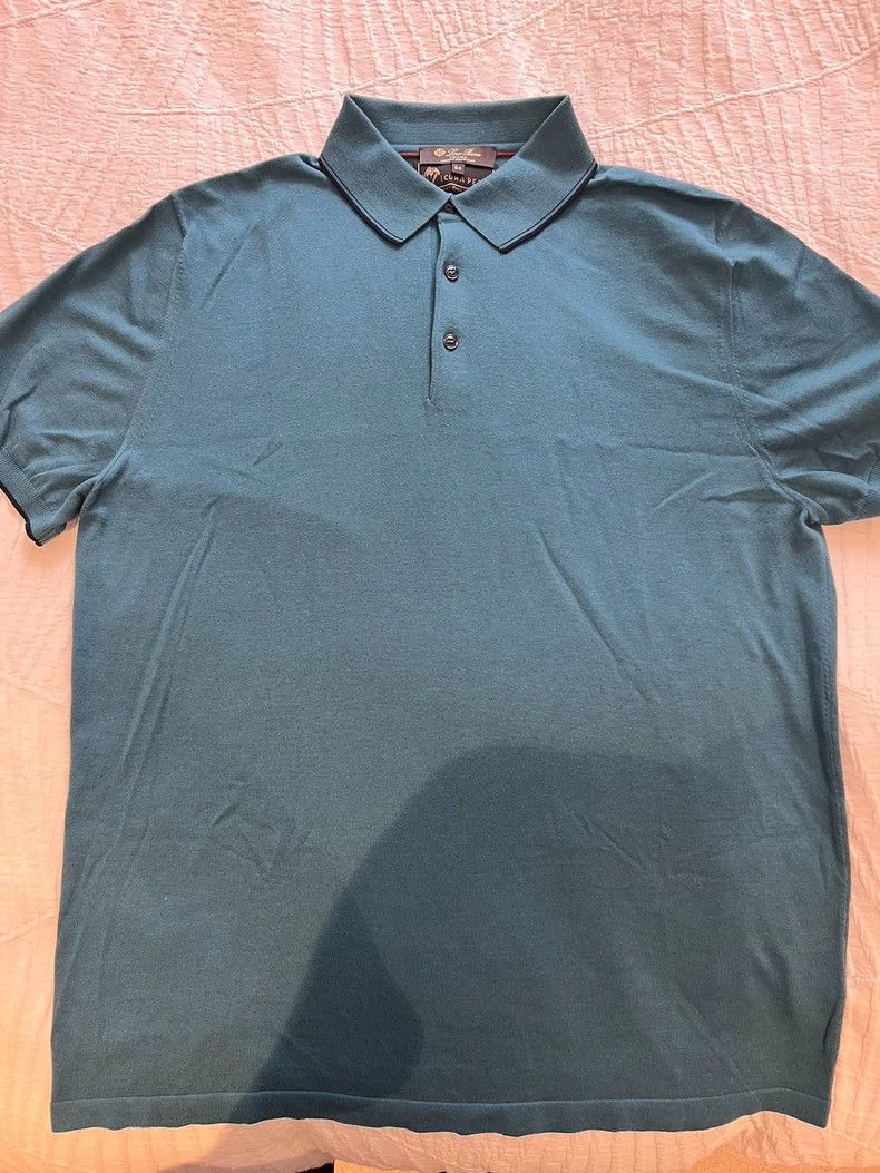 Loro Piana LORO PIANA Men's Polo shirt knitted shirt Size US XXL / EU 58 / 5 - 1 Thumbnail