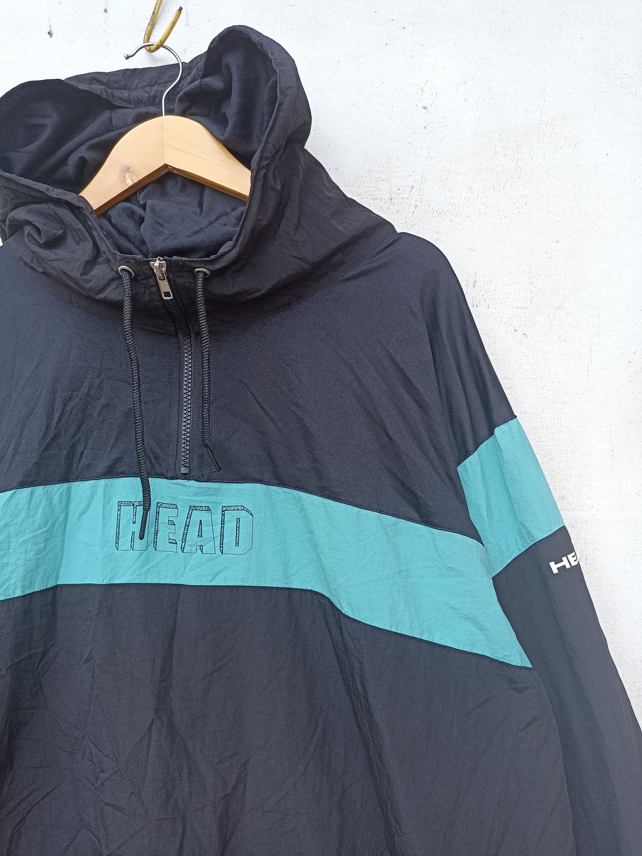 Japanese Brand Head windbreaker sportswear brand jacket anorak jacket Size US XL / EU 56 / 4 - 4 Thumbnail