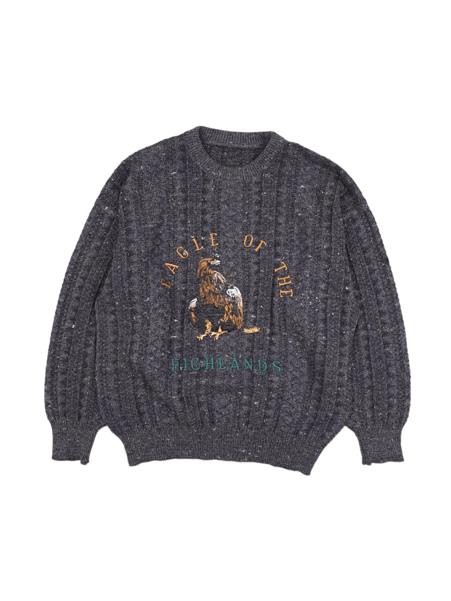 Vintage 💎Vintage Wool Eagle Higlands Animal America Knitted Sweater Size US XL / EU 56 / 4 - 1 Thumbnail