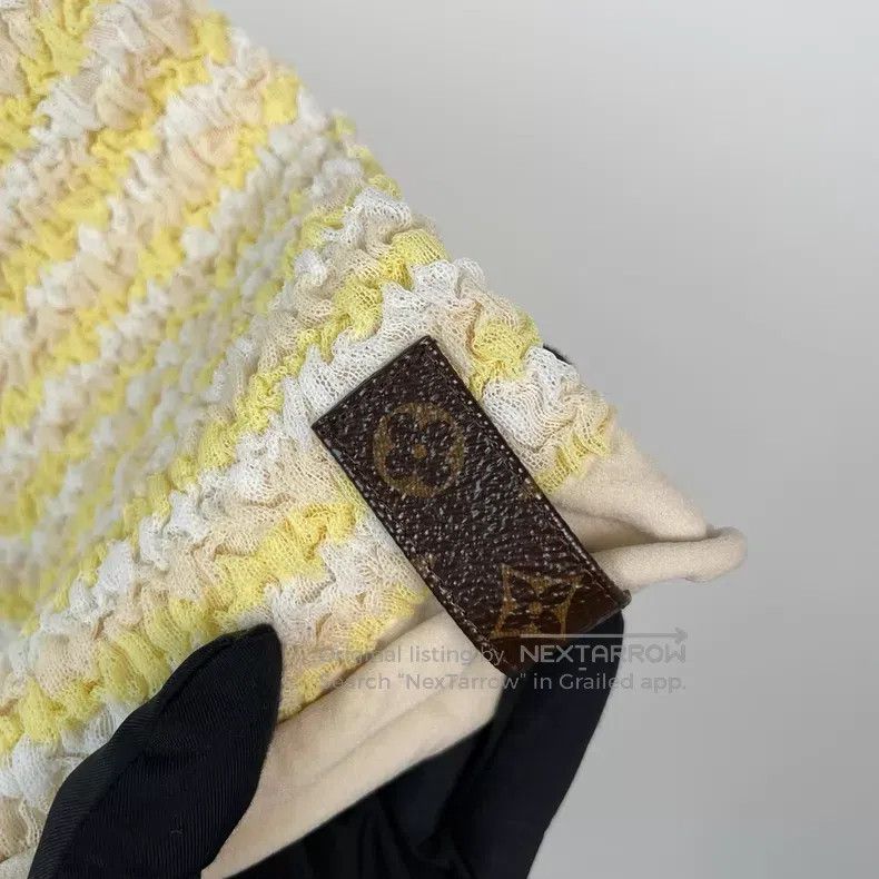 Louis Vuitton Louis Vuitton Chicken yellow nylon pleated striped short s Size M / US 6-8 / IT 42-44 - 3 Thumbnail