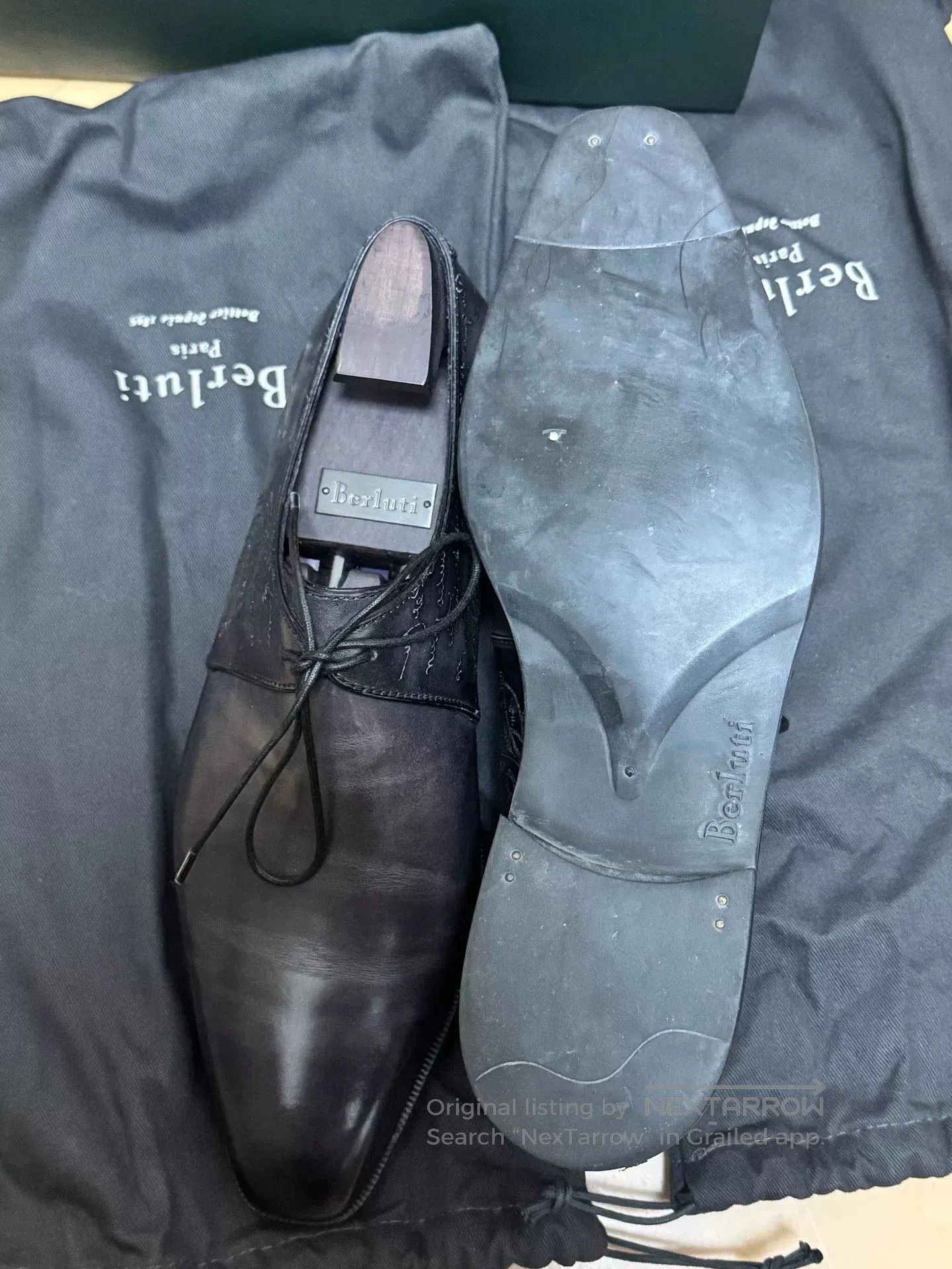 Berluti Berluti Men's Burnished Leather Shoes. Size US 6.5 / EU 39-40 - 6 Thumbnail