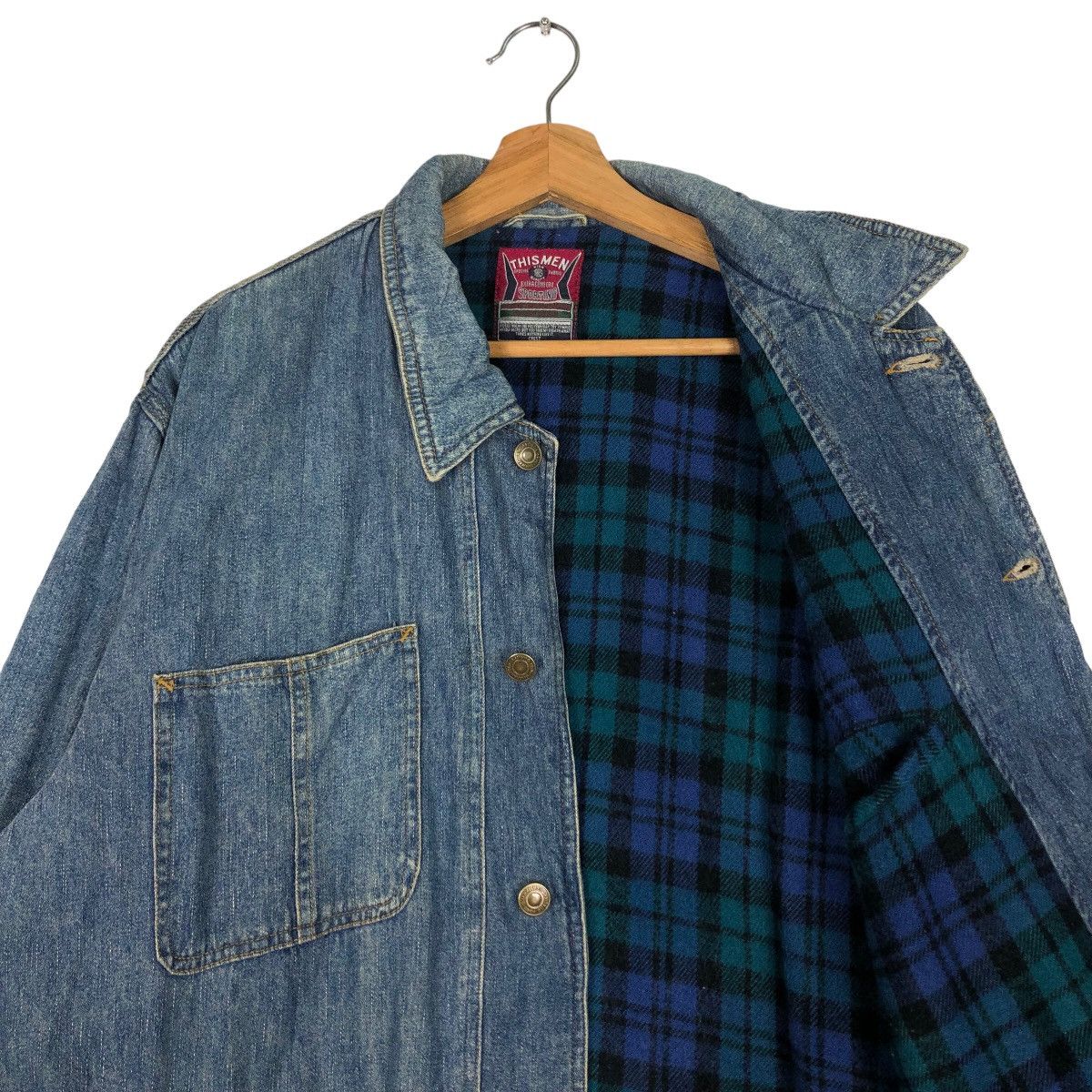 Hai Sporting Gear 🔥Vtg Denim Jacket Blanket Lining This Man Sporting Japan Size US M / EU 48-50 / 2 - 10 Thumbnail
