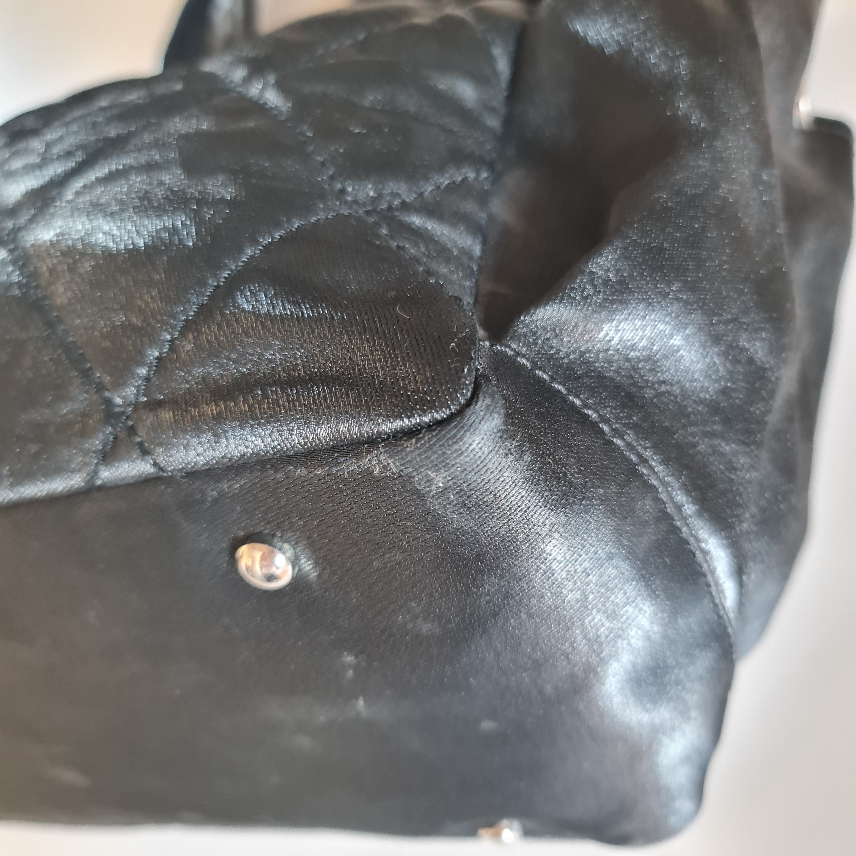 Chanel Chanel Black Fabric Biarritz Tote Bag Size ONE SIZE - 8 Thumbnail