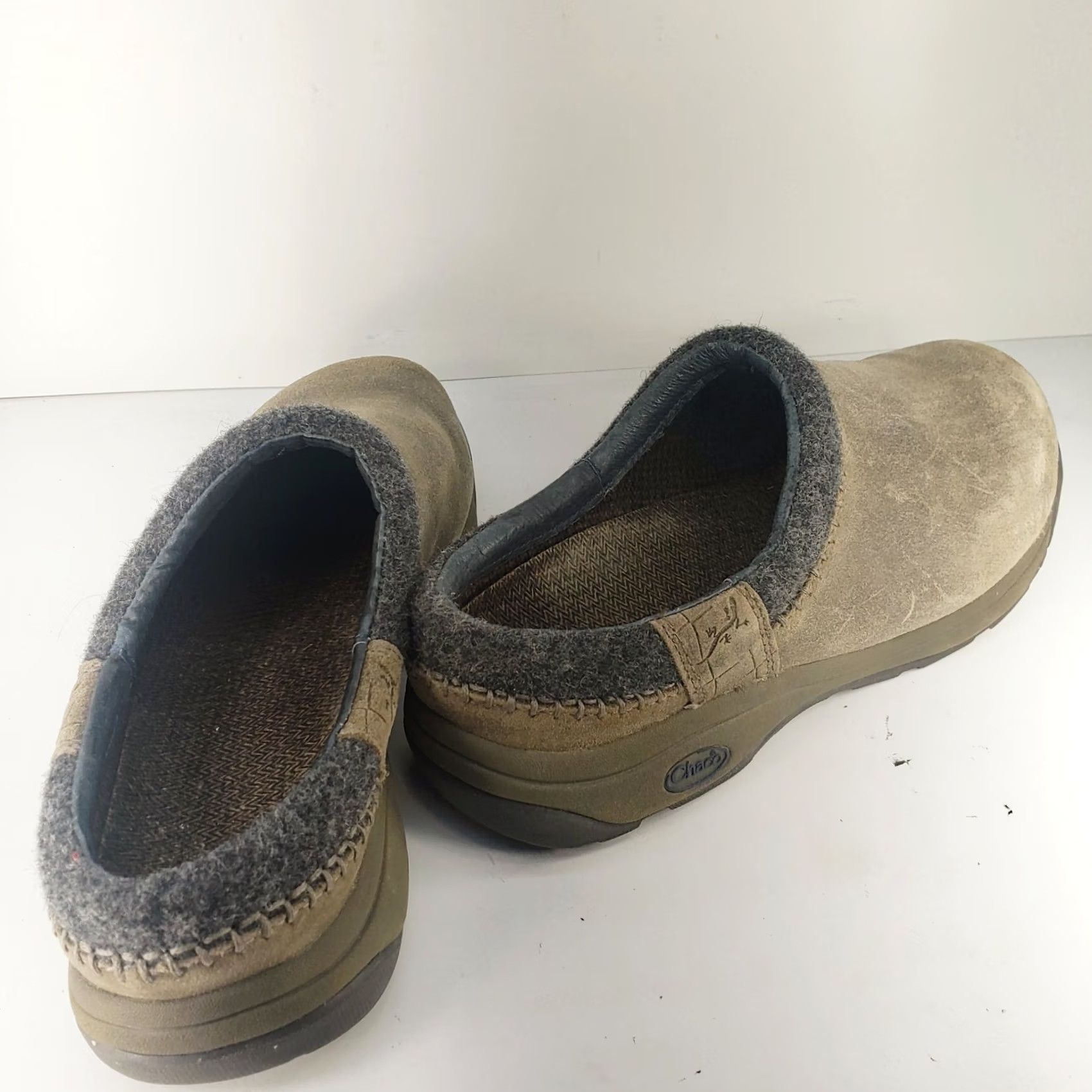Chaco Chaco Zealander Men’s Clog Size 10M Taupe Suede Nubuck Leather, Leather Lining, Leather Insole, Leather Outsole, Tan Taupe, Casual Shoes, Men Size US 10 / EU 43 - 4 Thumbnail