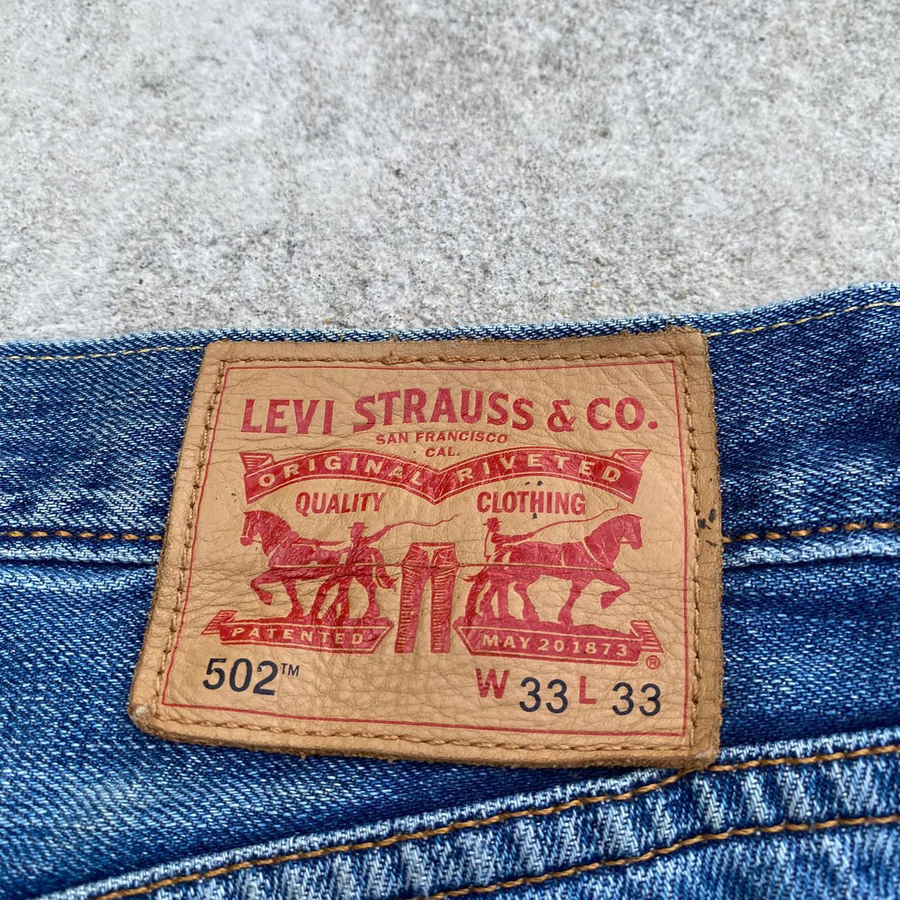 Levi's Vintage Levis 502 Distressed Denim Kurt Cobain Style Size US 33 - 11 Thumbnail