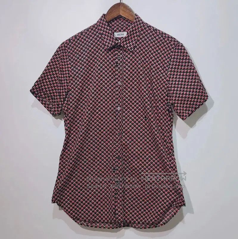 Moschino Moschino Red Polyester Short Sleeve Shirt . Size M / US 6-8 / IT 42-44 - 1 Thumbnail